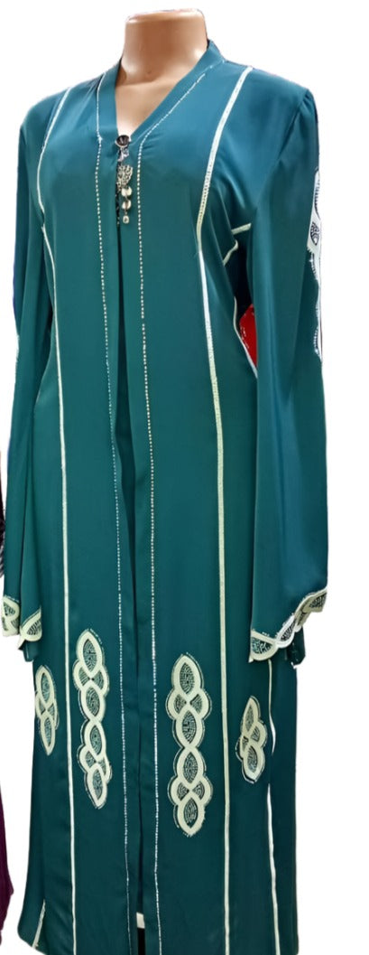 Top Class Fashion Turkey Abaya Gown (Dress) Large, Green | MBE3a AGT Plaza Marketplace Top Class Fashion Turkey Abaya Gown (Dress) Large, Green | MBE3a AGT Plaza Marketplace