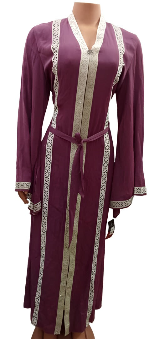 Classy Stylish Turkey Abaya Gown (Dress) XL, Purple | MBE5b AGT Plaza Marketplace Classy Stylish Turkey Abaya Gown (Dress) XL, Purple | MBE5b AGT Plaza Marketplace