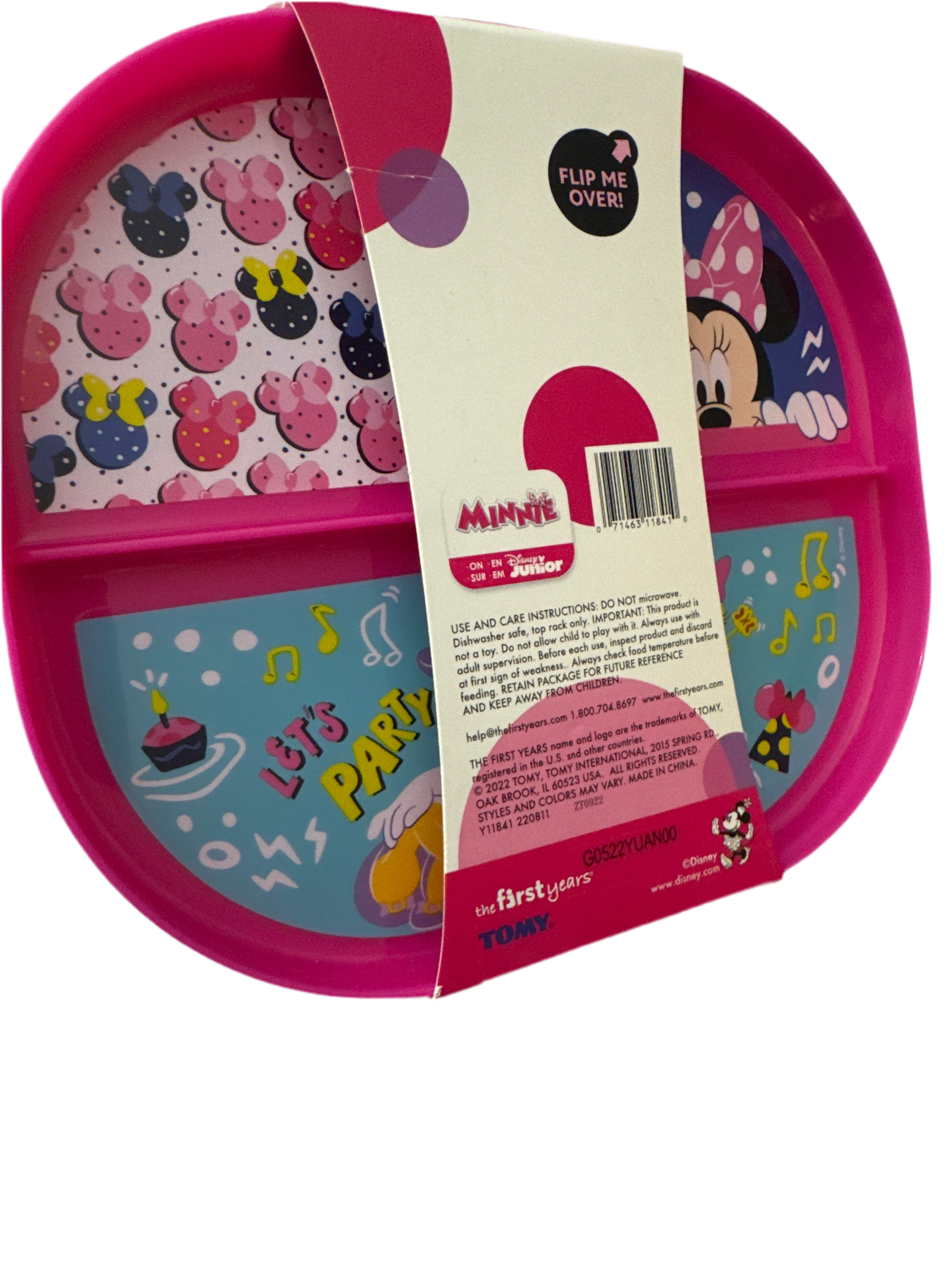Disney Junior Minnie Reversible Plate 8x1.7in | BTGT55XA