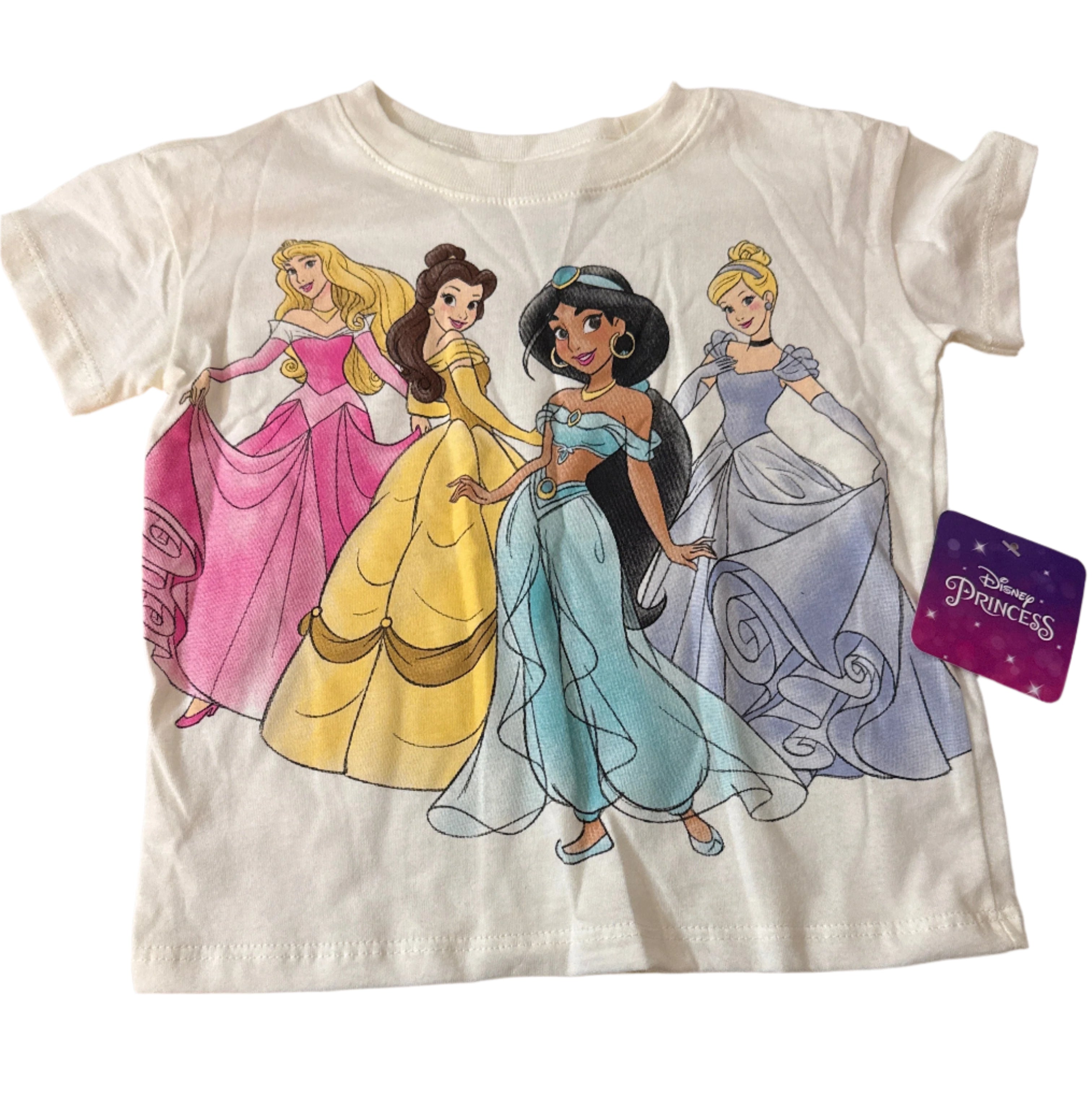 Disney Princess Girls Short Sleeve T-Shirt |WTWL11XA