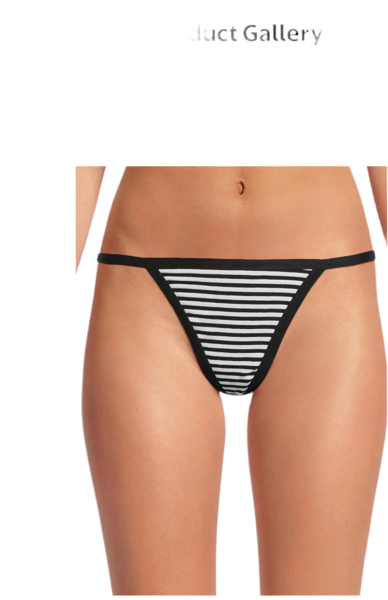 No Boundaries Cotton String Thong Panties, Women's and Women's Plus | WTWL539XB