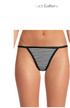 No Boundaries Cotton String Thong Panties, Women's and Women's Plus | WTWL539XB