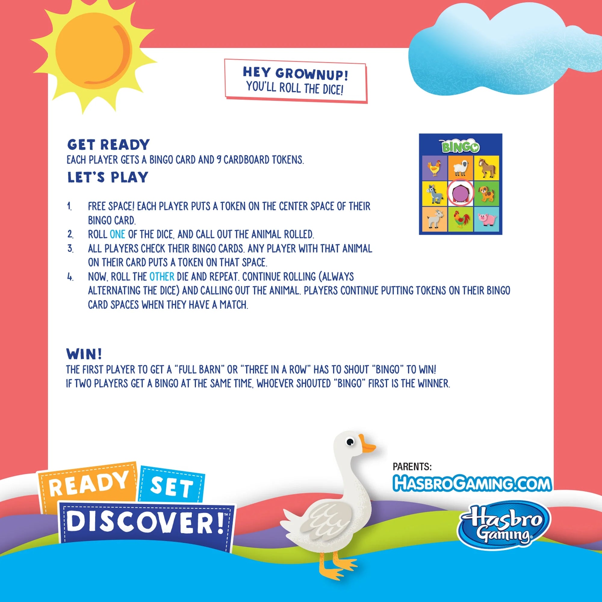 Ready Set Discover Bingo Game for Kids Ages 3+, Game for 2-4 Players   |  WTWL1006XA