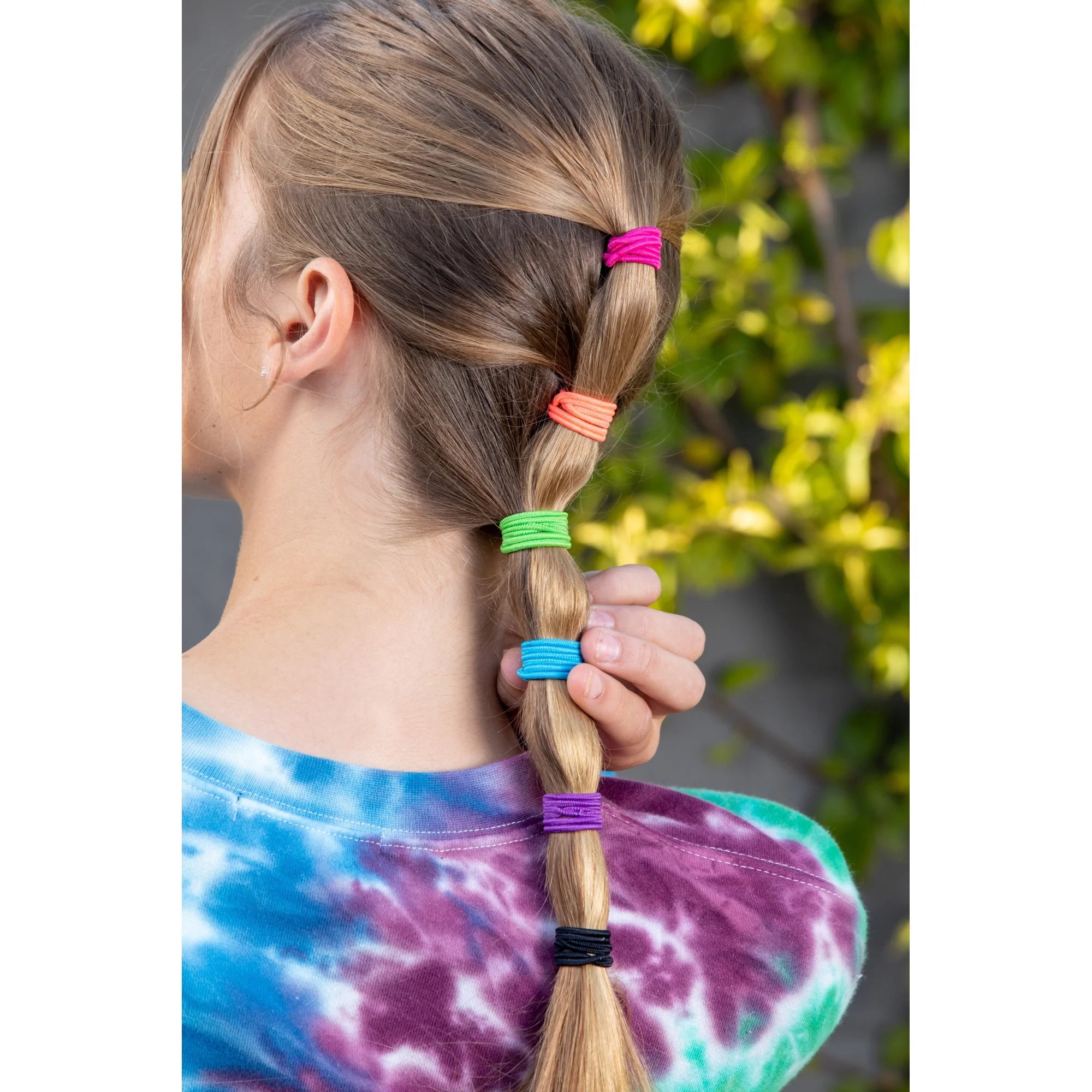 Scunci No Damage Elastic Ponytail Hair Ties, Multicolor, 30 Count |  WTWL1112XA