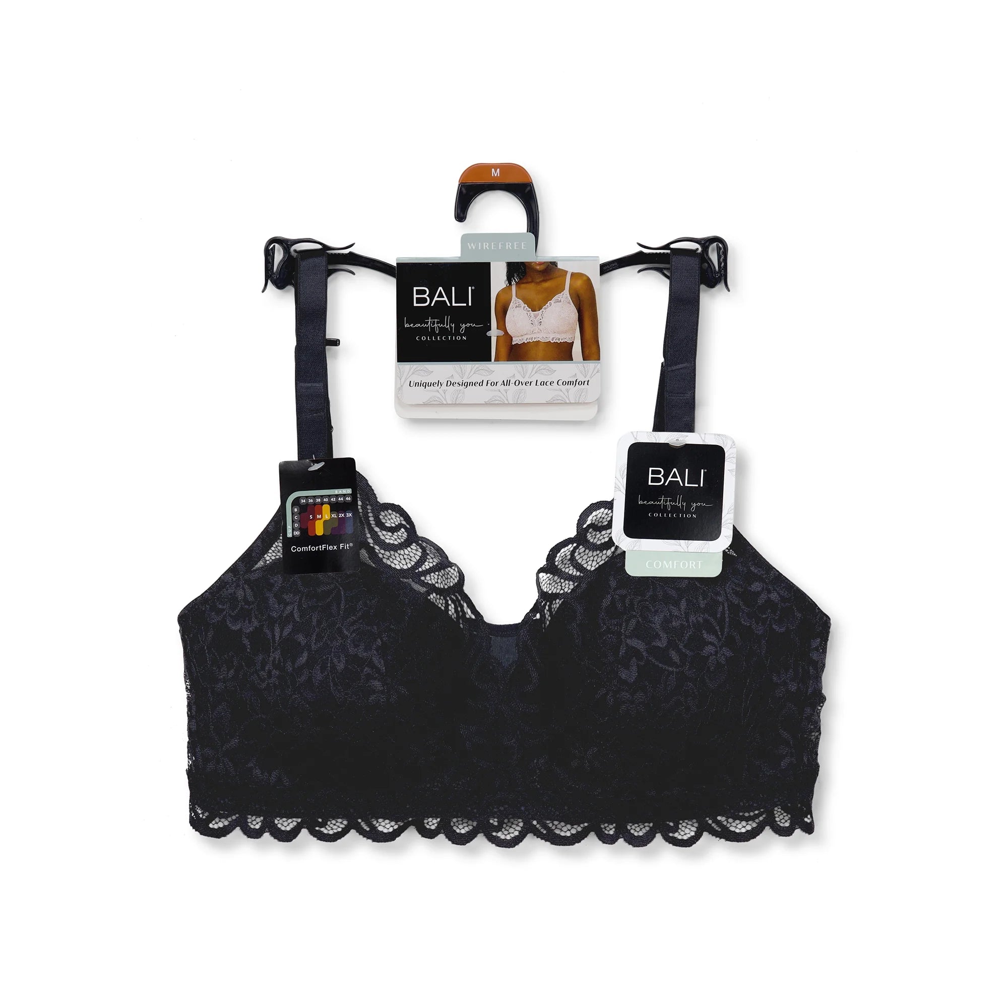 Bali Womens Beautifully You Lace Wireless Bra  |  WTWL1046XB