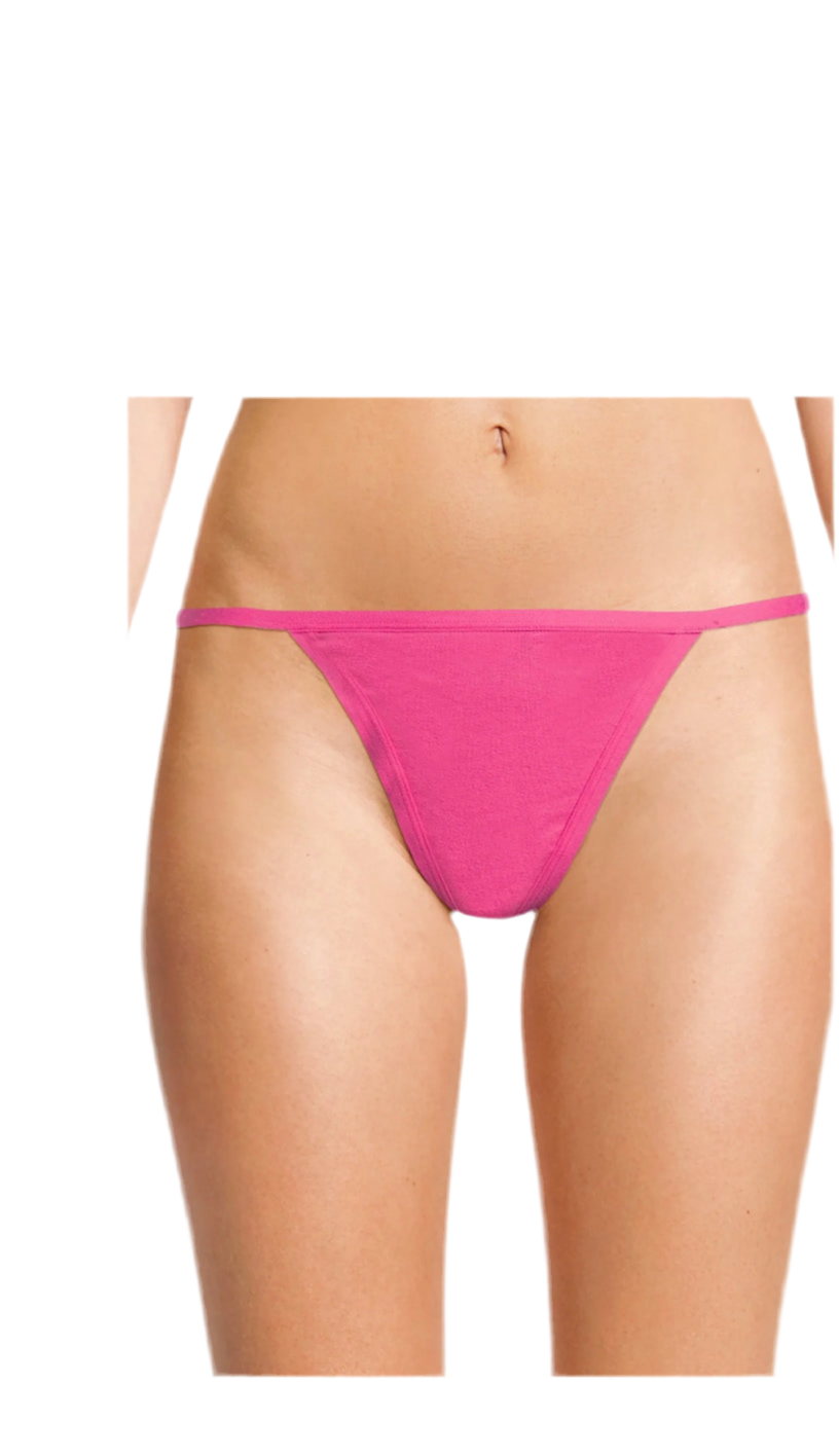 No Boundaries Cotton String Thong Panties, Women's and Women's Plus | WTWL539XC
