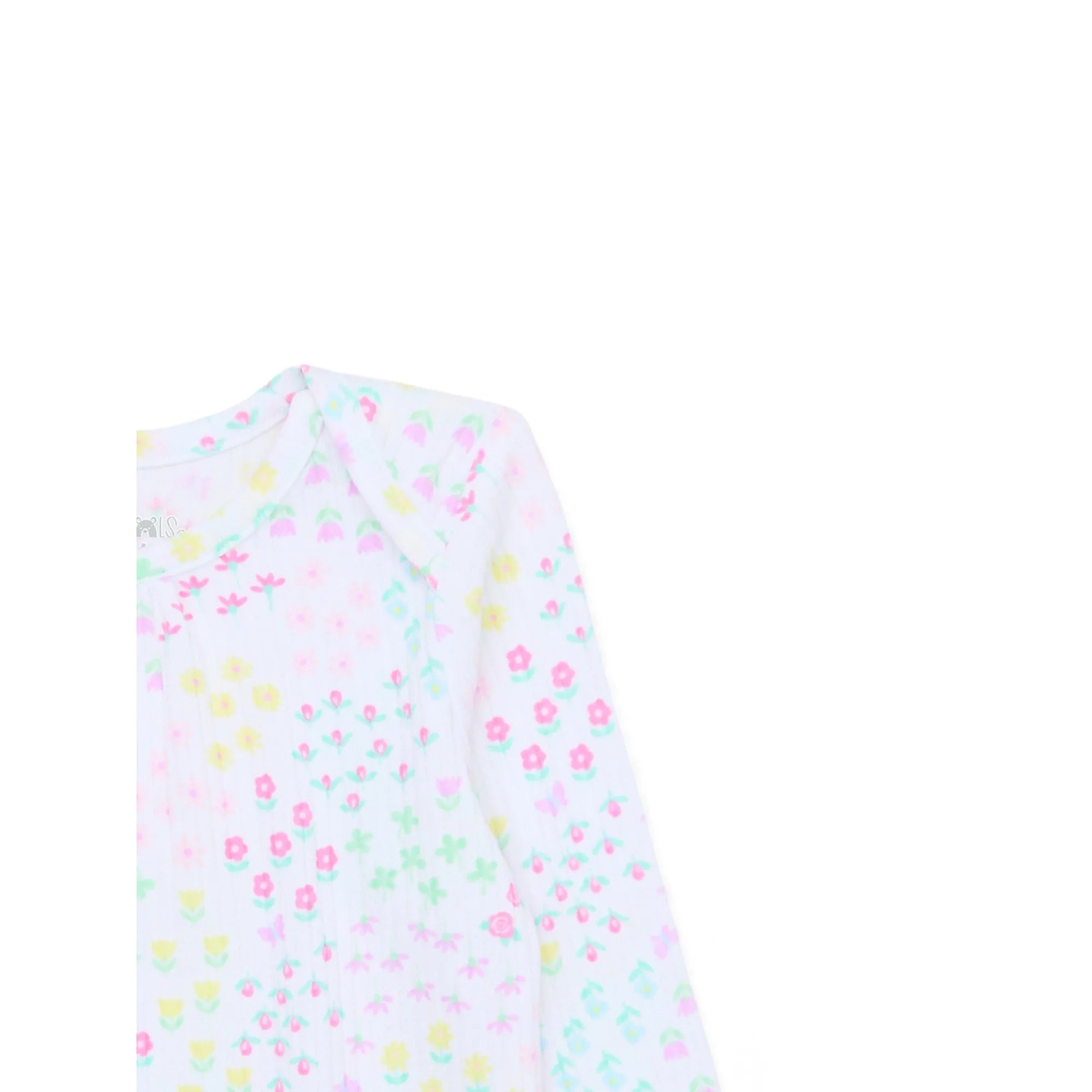Garanimals Baby Girl Long Sleeve Printed Hacci Rib Bodysuit, Sizes 0-24 Months | WTWL831XA