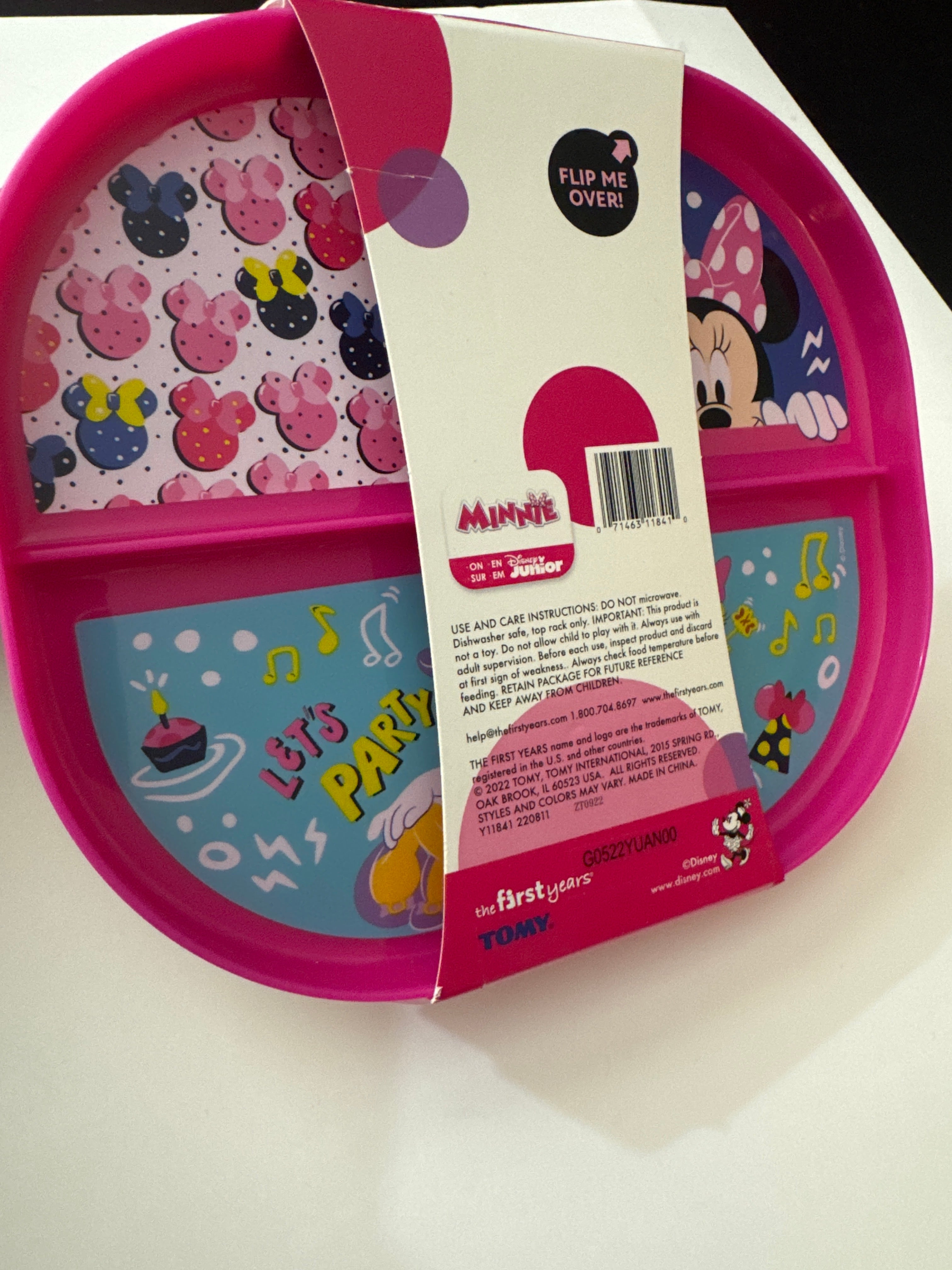 Disney Junior Minnie Reversible Plate 8x1.7in | BTGT55XA