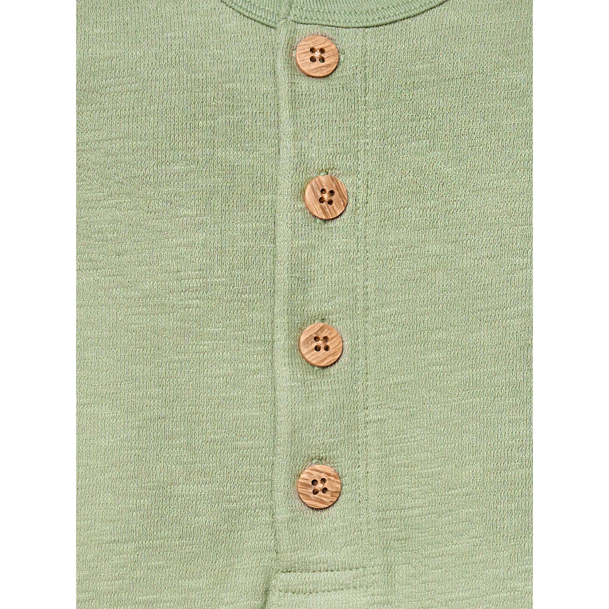 Modern Moments by Gerber Gender Neutral Short Sleeve Henley Romper, Sizes 0/3 Months - 24 Months | WTWL979XA