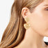 Time and Tru Women's Goldtone Polished Double Heart Earring  |   WTWL1107XA