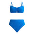 Jessica Simpson Women’s Crepe Bralette Bikini Top with Bottom Set (2-Pc) | WTWL987XB
