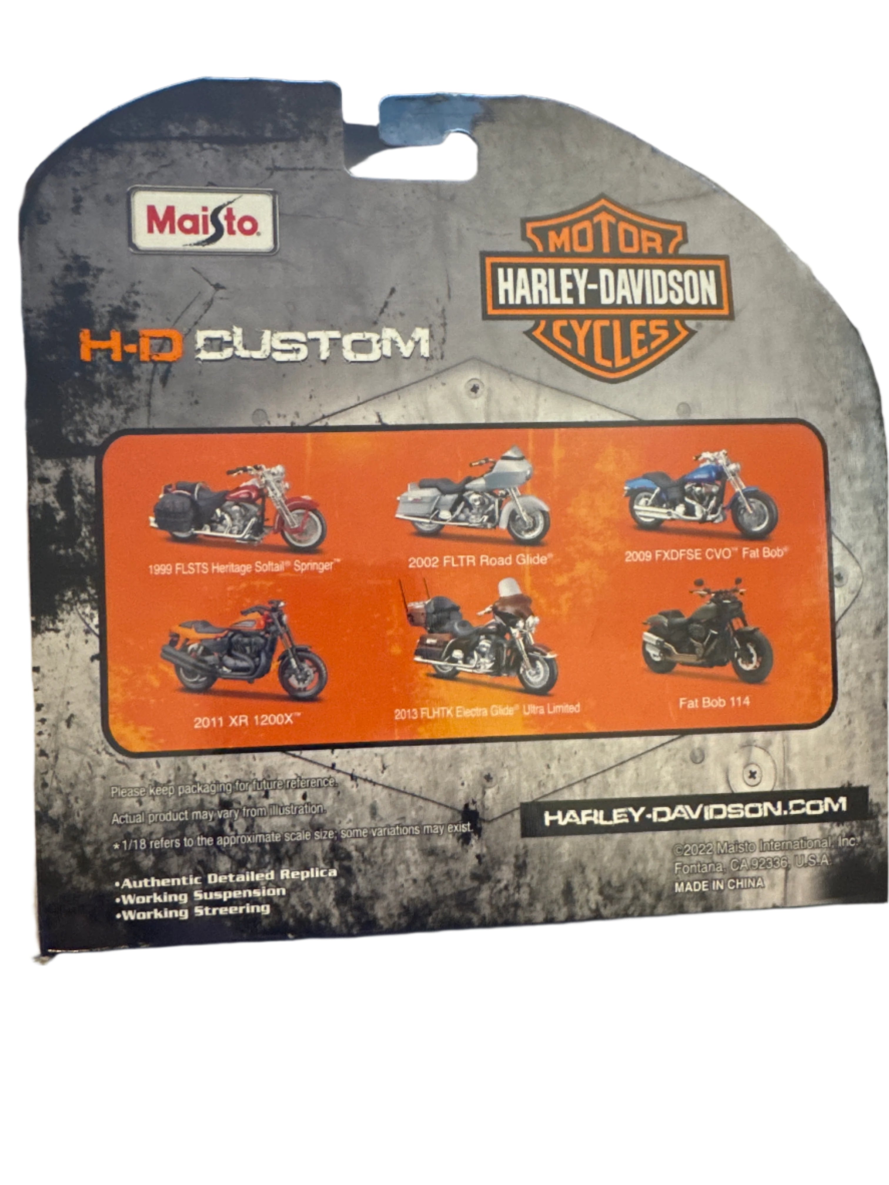 1:18 HD BIKES (1 Bike Included) | WTWL180XA