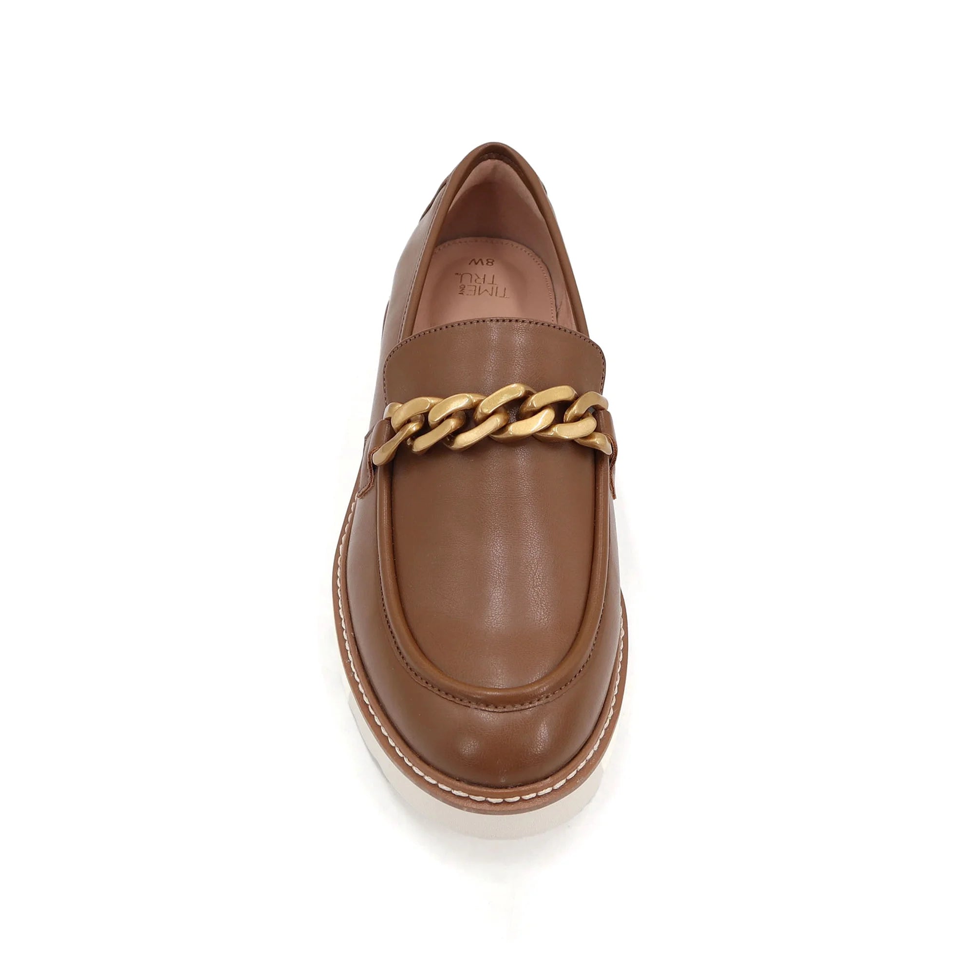 Time and Tru Women's Chain Comfort Loafers, Wide Width  |   WTWL1125XA