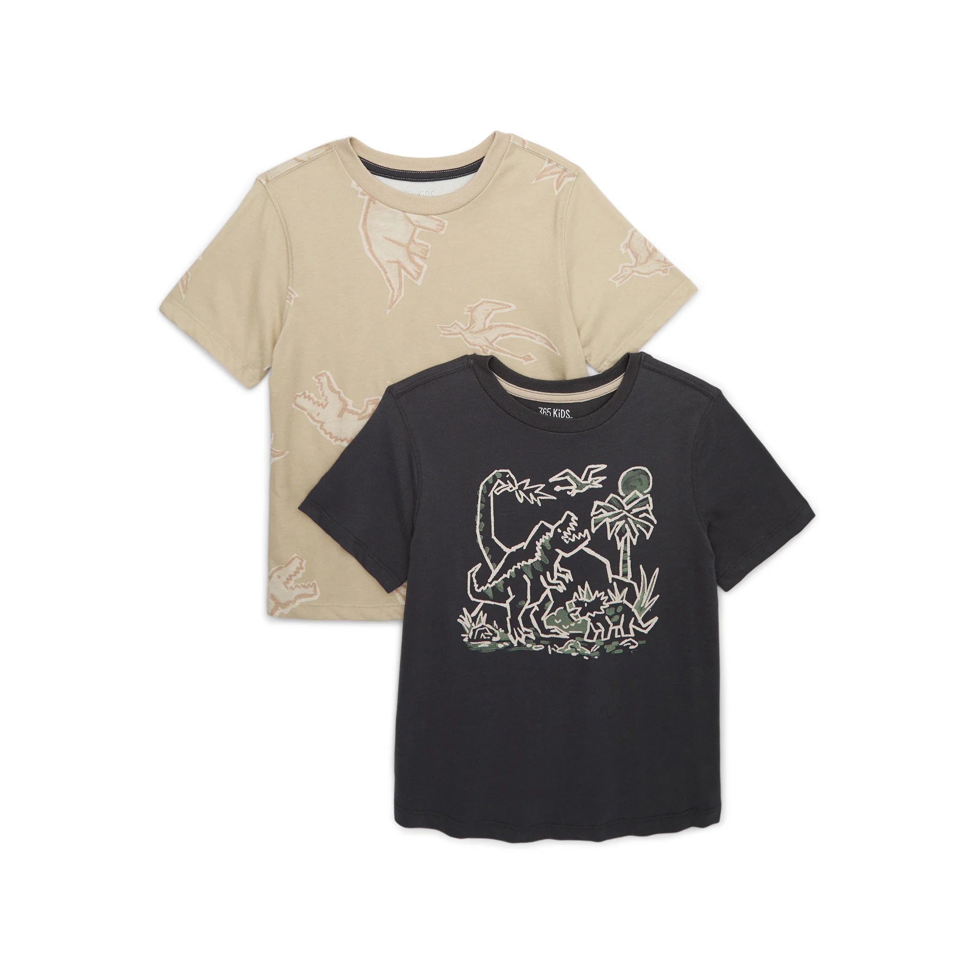 365 Kids by Garanimals Boys Mix and Match Multipack Graphic Tees, 2-Piece, |   WTWL1136XA