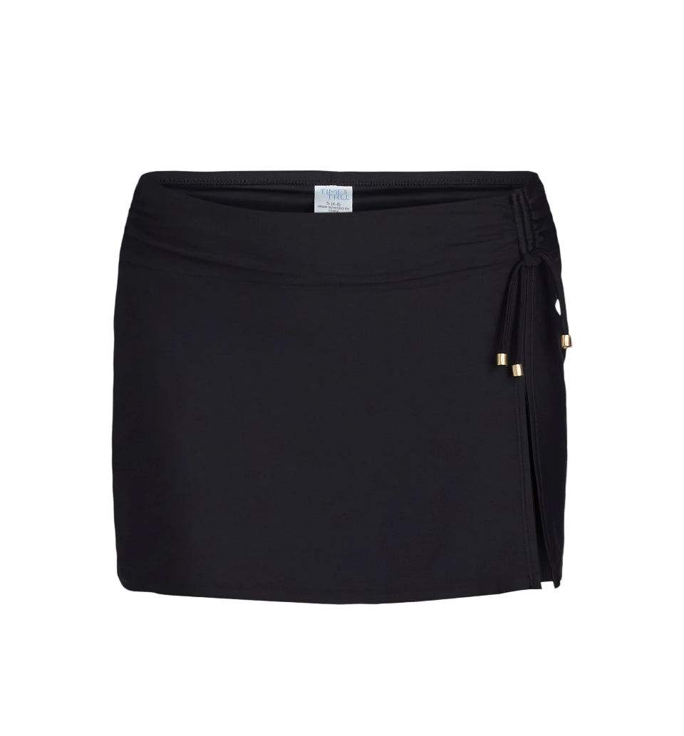 Time and Tru Women's and Women's Plus Side Tie Swim Skirt, Sizes S-3X | WTWL594XA