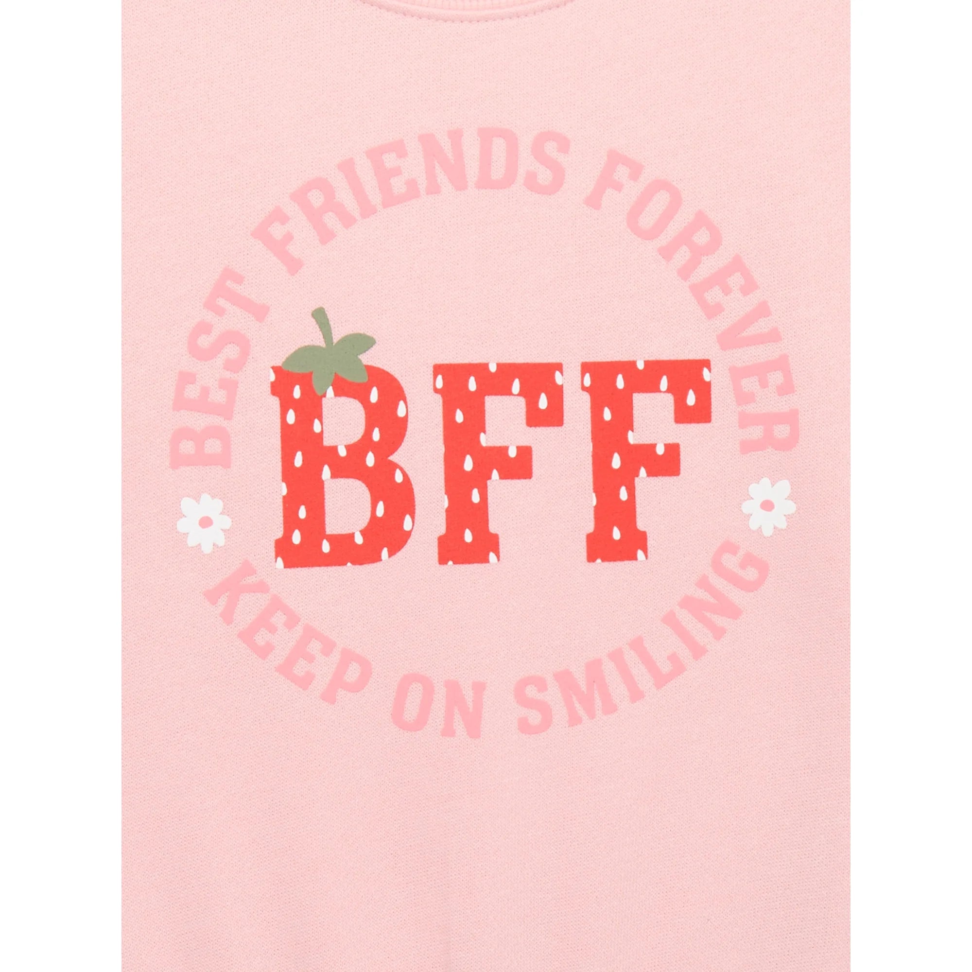 Wonder Nation Toddler Girl Fleece Crew Neck Top, Single Pack  |   WTWL1018XA