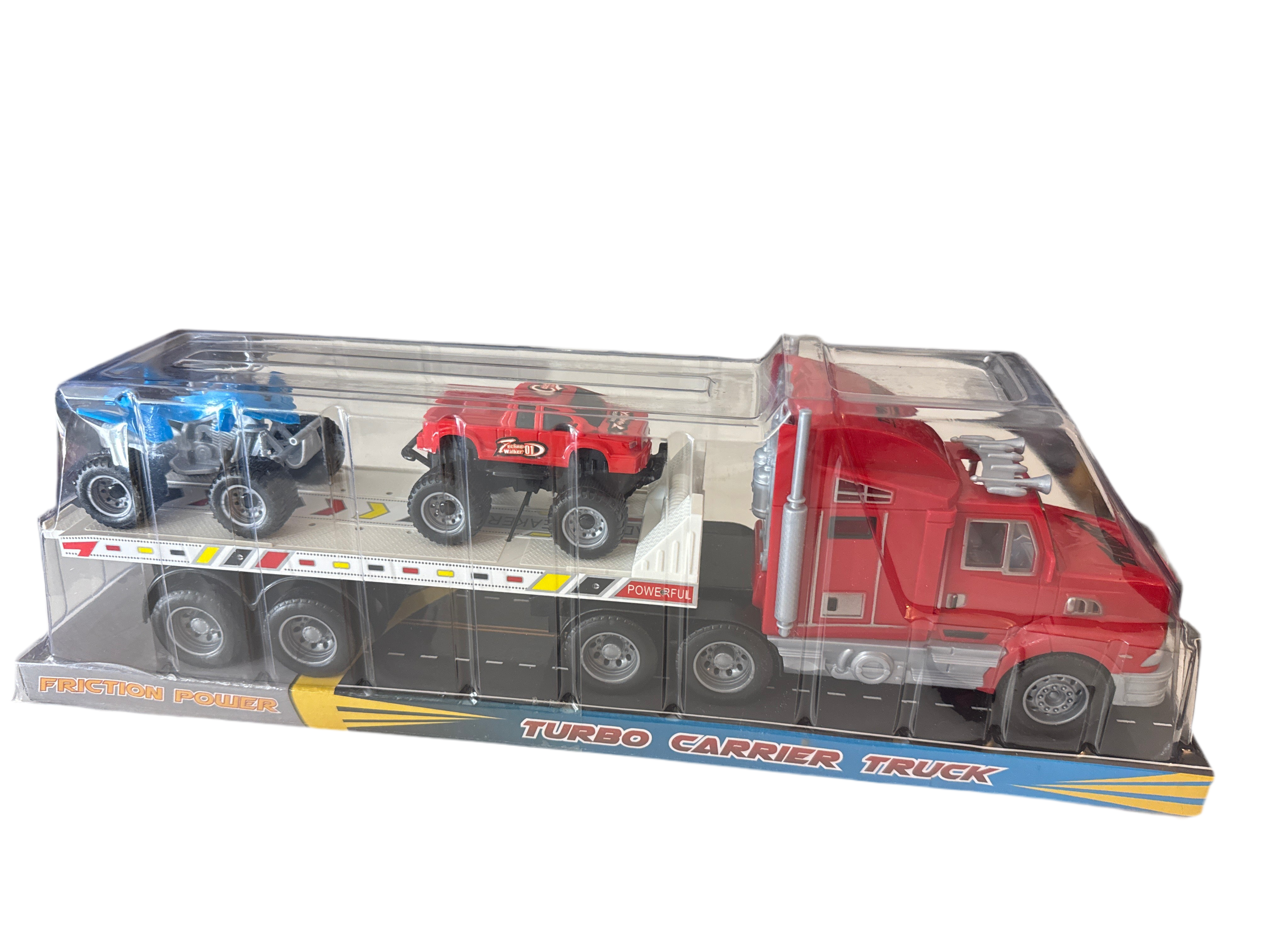 Friction Powered Turbo Carrier Truck, 3-Pc (Ages 3 and up) | 2BLTN107XA