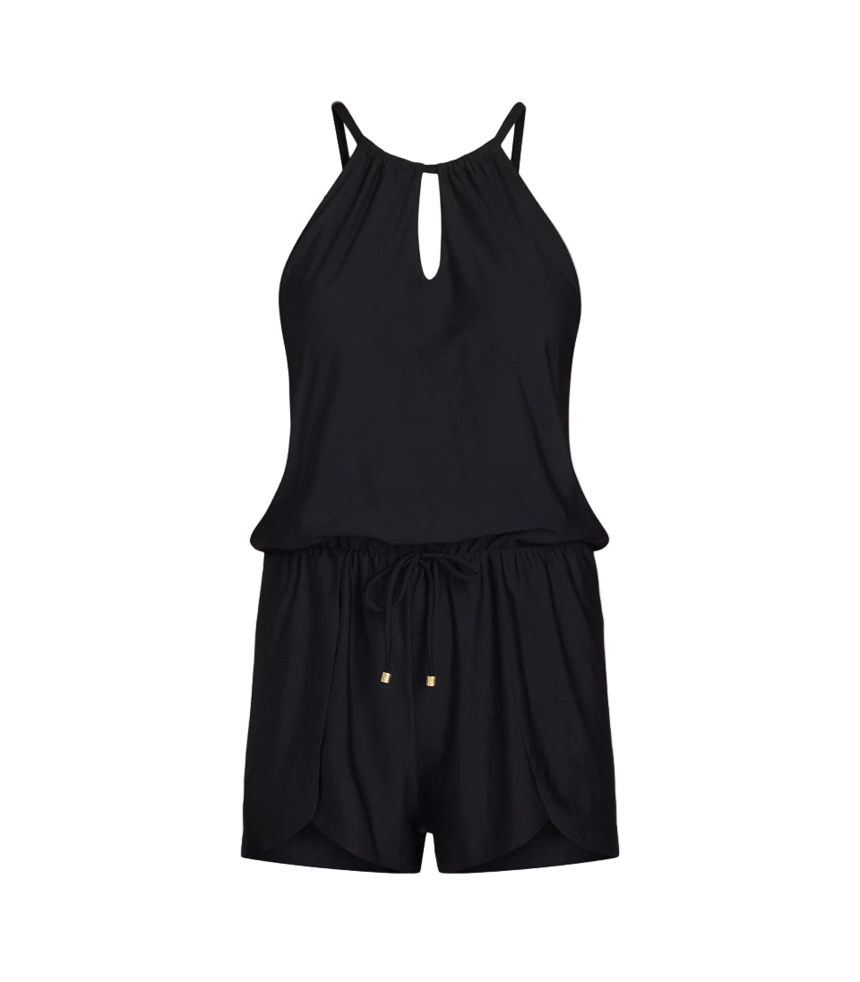 Time and Tru Women's and Women's Plus One Piece Swim Romper, Sizes XS-3X | WTWL592XA