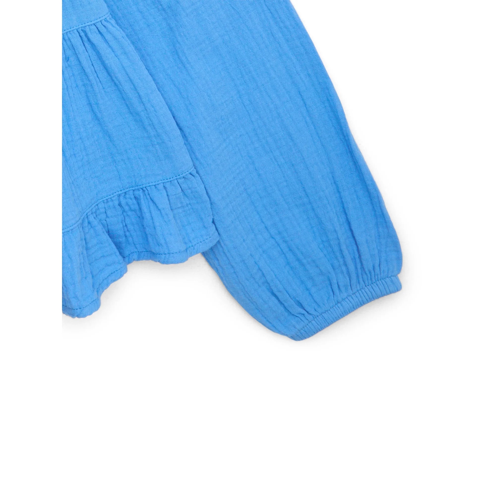 Wonder Nation Girls Cotton Tiered Woven Blouse with Long Sleeves, Sizes 4-18 |  WTWL947XA