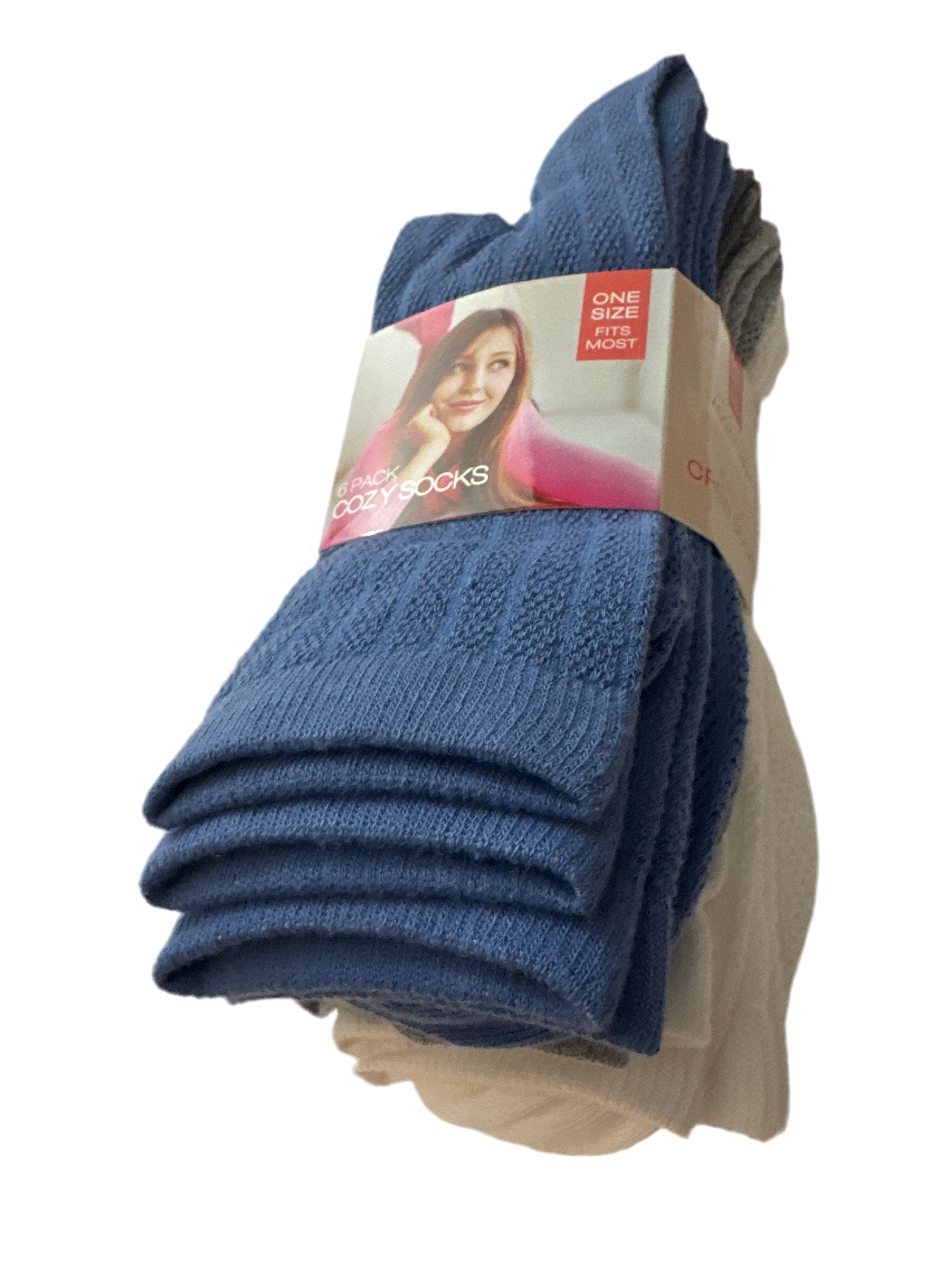 A Cozy Treat Adult  One Size Fits Most Socks 6-Pack | BTGT31XA