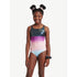 Justice Girls Ombre Macrame Back Dance and Gymnastics Leotard with Scrunchie,  |  WTWL1036XA