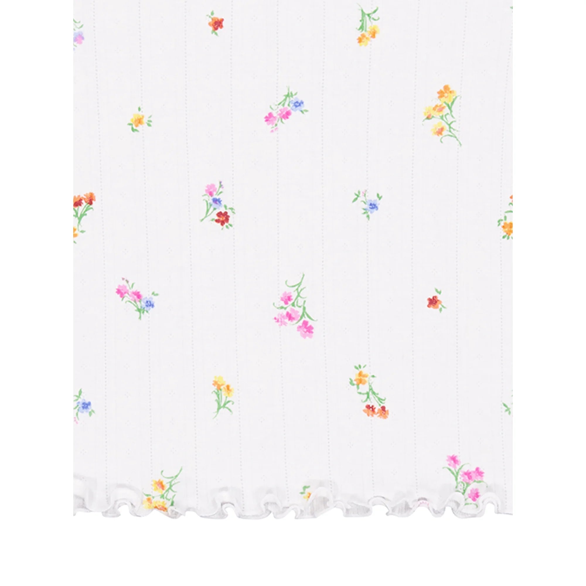 Wonder Nation Girls Short Sleeve Pointelle Trim Shirt | WTWL1008XA
