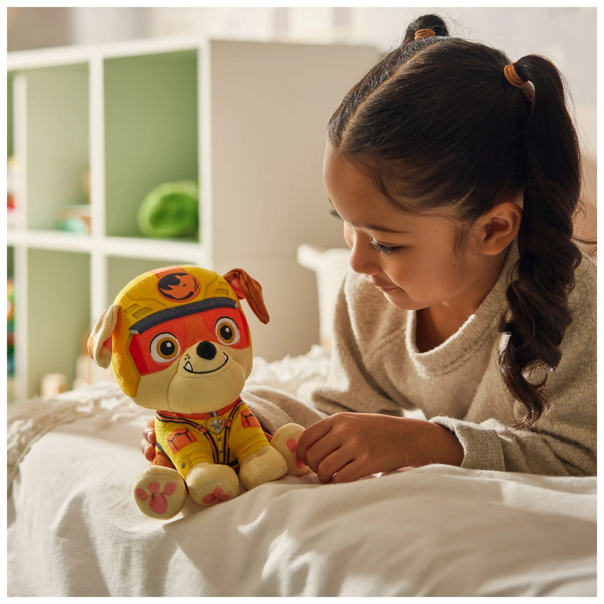 PAW Patrol Jungle Pups, Rubble 8-Inch Plush Toy  |  WTWL1052XA