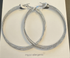 Time and Tru Female Textured Layered Hoop Earrings, Silver |  WTWL304XA