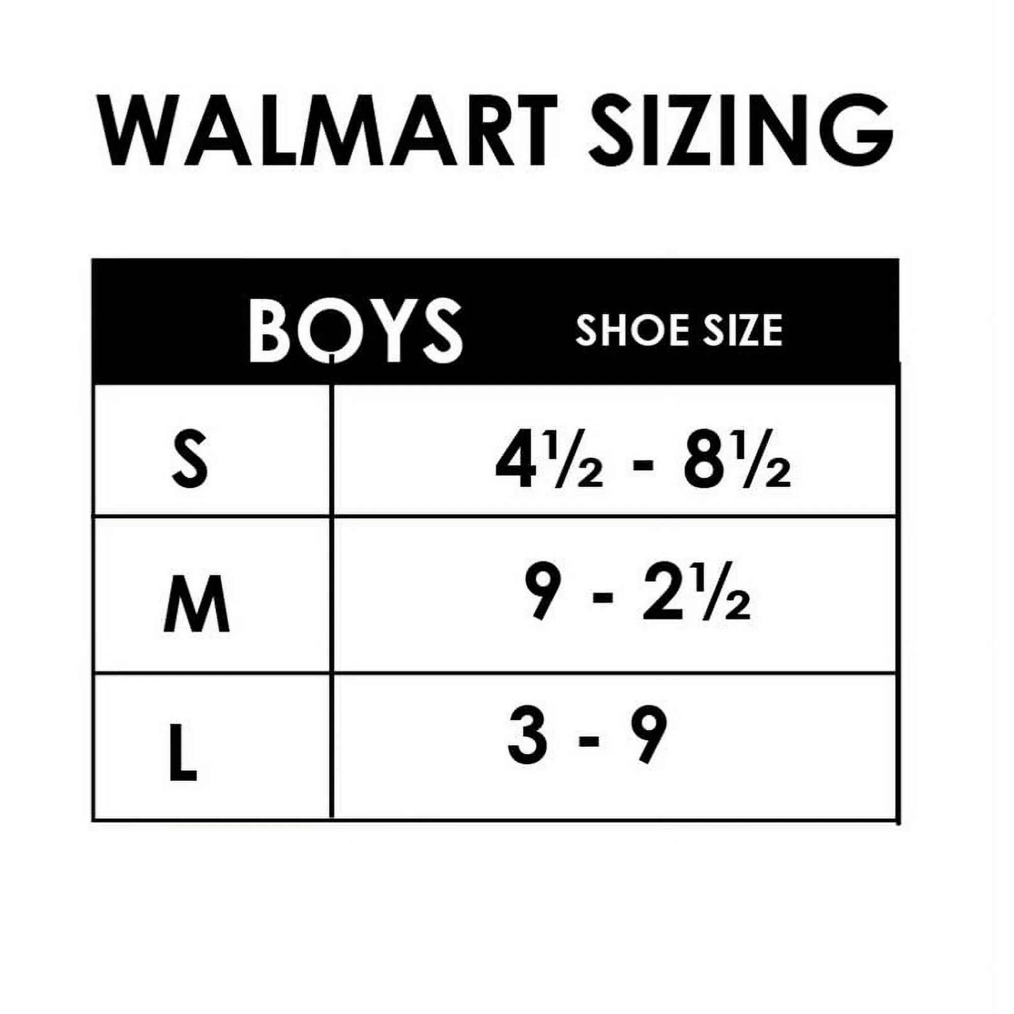 Wonder Nation Boys 3-Pack No Show Socks, Shoe Sizes S (4.5-8.5) - L (3-9) |  WTWL1101XA