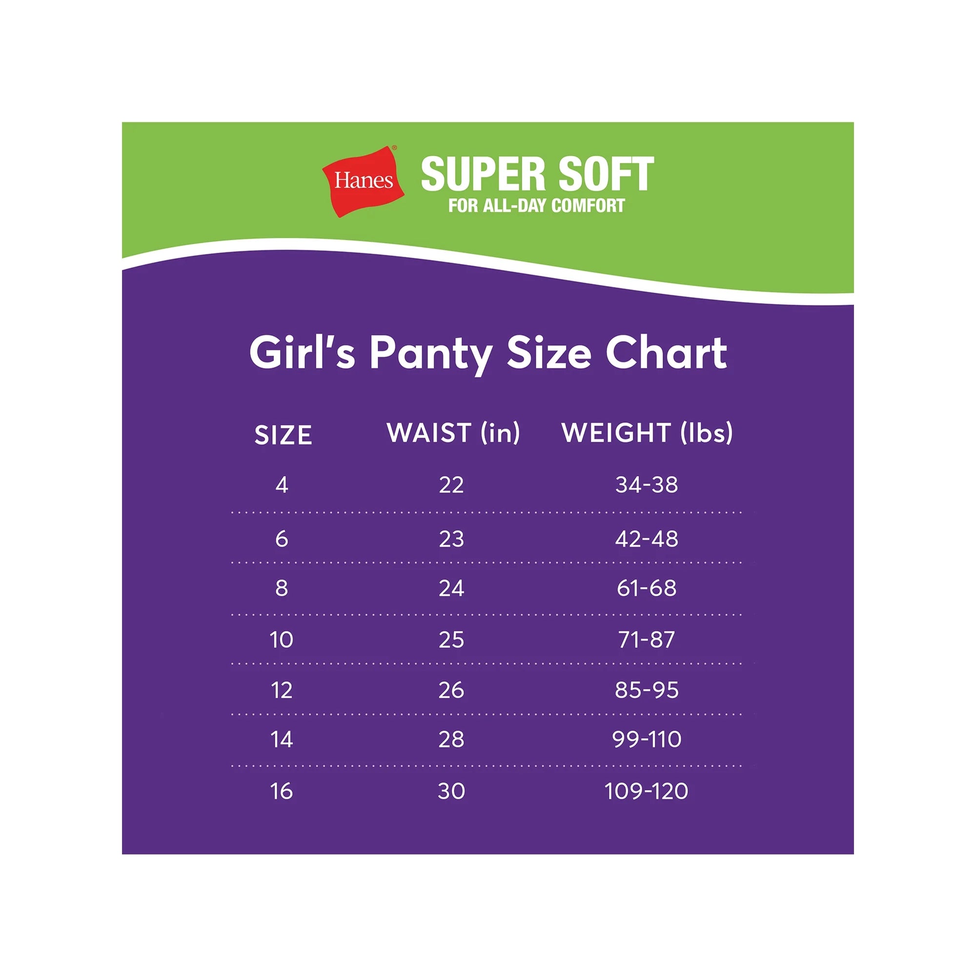 Hanes Girls' Pure Comfort Microfiber Brief, 5 Pack | WTWL1037XA