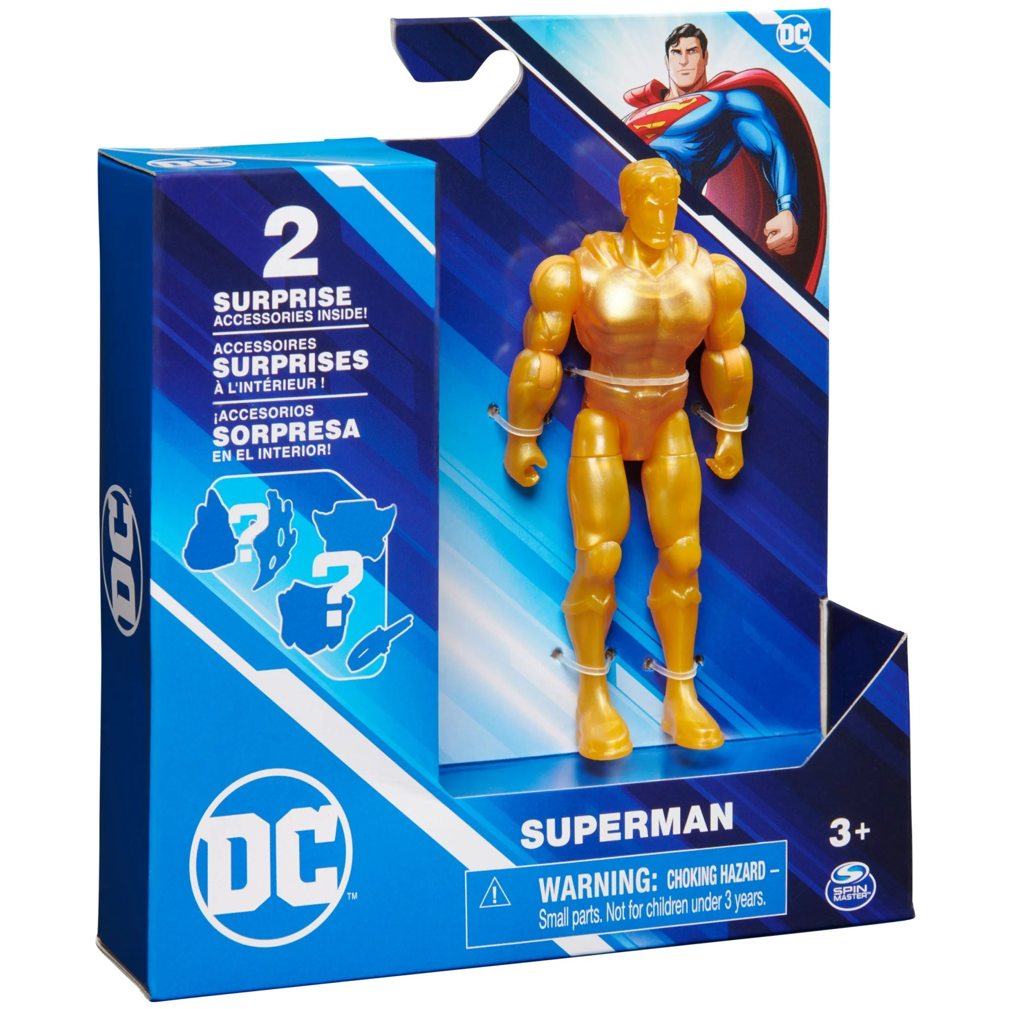 DC Comics, 4-Inch Superman Action Figure with Mystery Accessories |  WTWL1066XA
