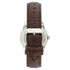 Armitron Men's Day Date Brown/Blue Leather Strap Dress Watch | WTWL796XA