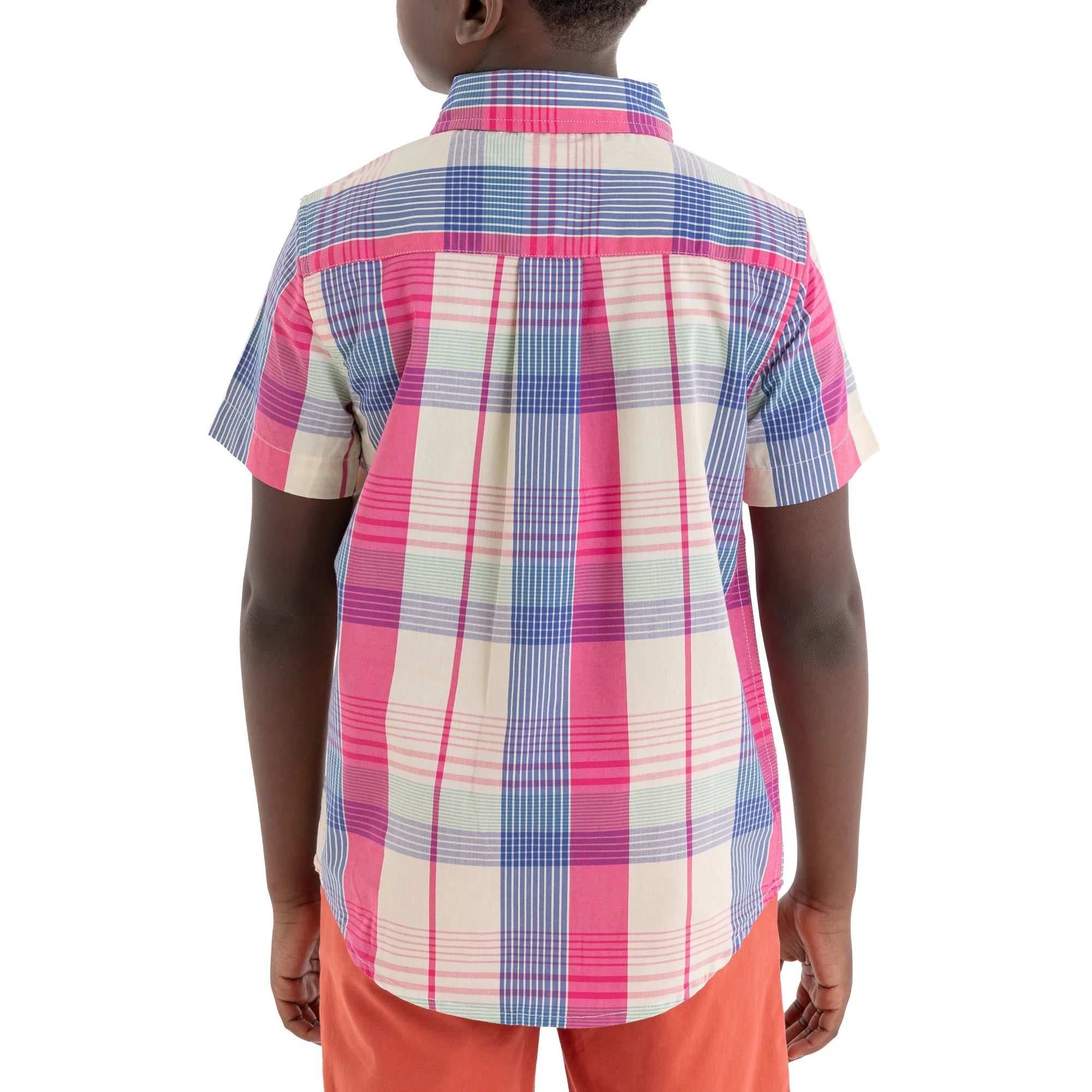U.S. Polo Assn. Short Sleeve Button-Up Shirt for Boys, Sizes 4-18  |  WTWL984XA