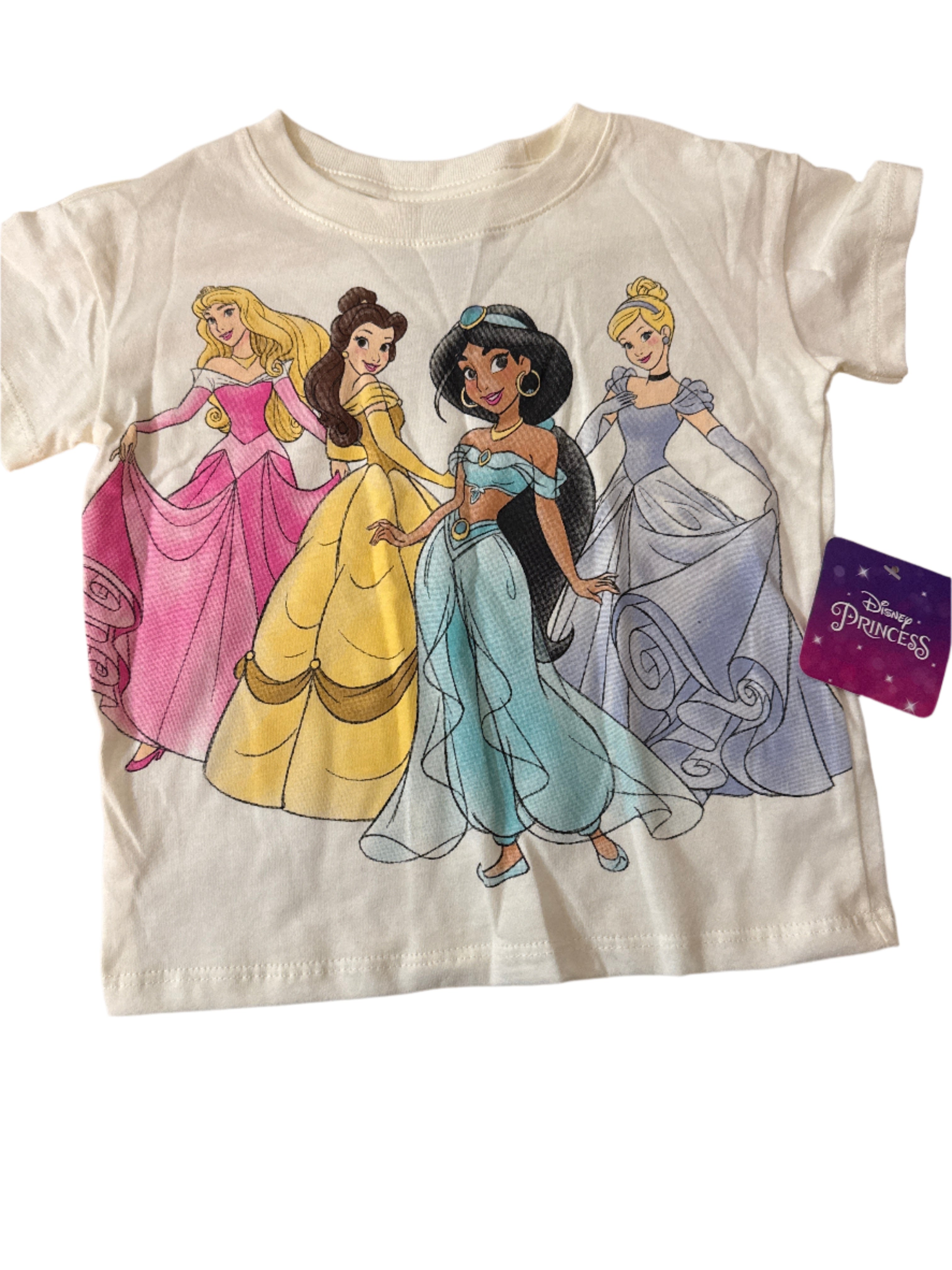 Disney Princess Girls Short Sleeve T-Shirt |WTWL11XA