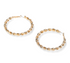 Madden NYC Women's Fashion Gold Tone Openwork Large Hoop Earrings | WTWL621XB