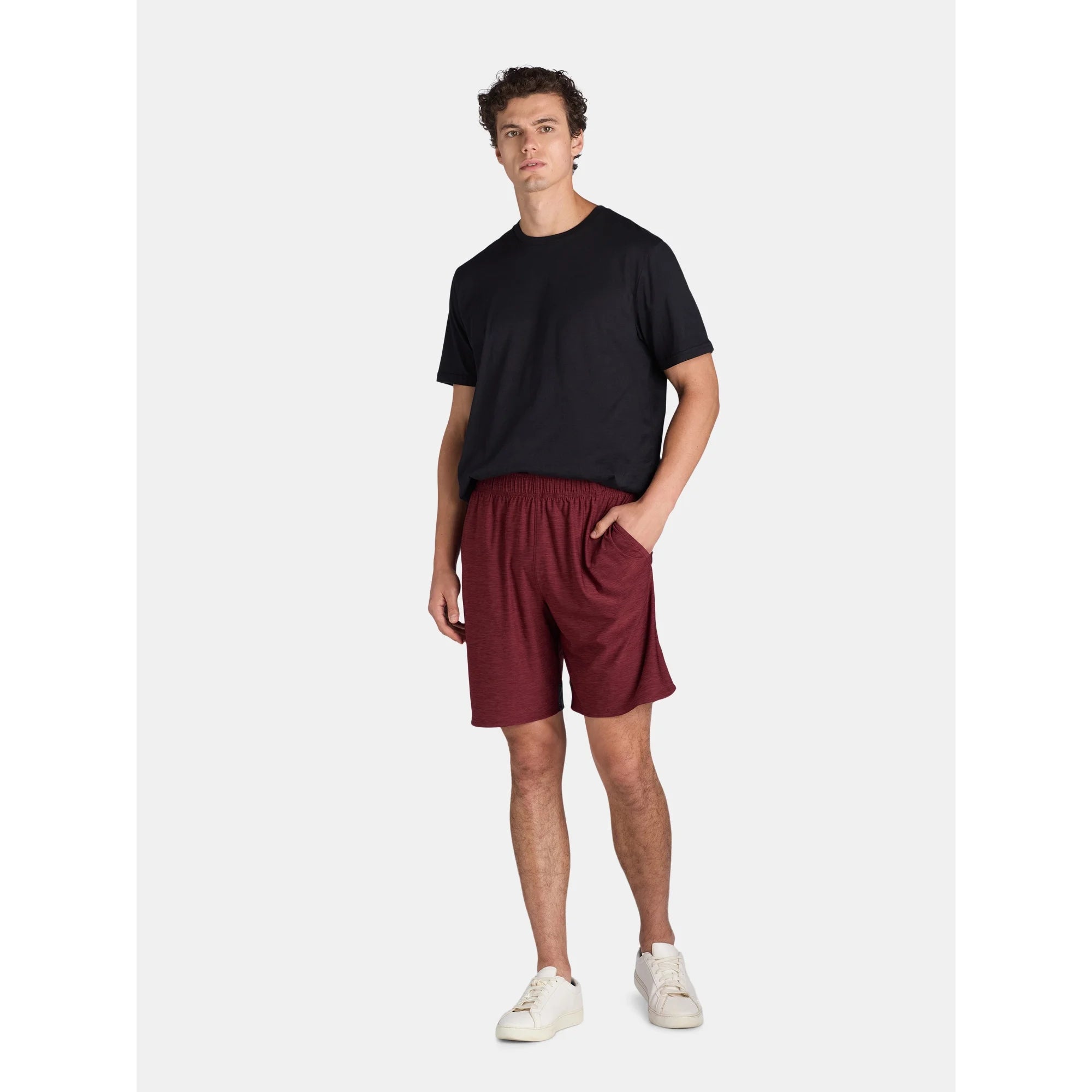 Athletic Works Men's & Big Men’s Jersey Knit Shorts, 9" Inseam, 2-Pack, Sizes XS-5XL | WTWL695XA