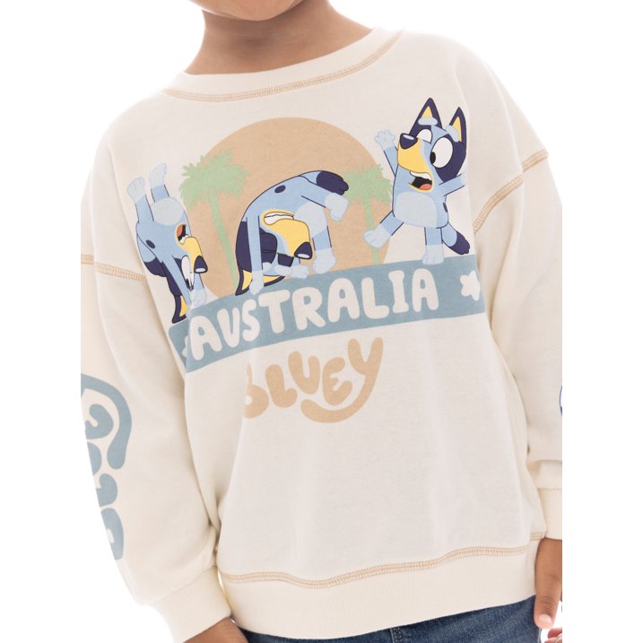 Bluey Toddler Boy Graphic Crewneck Sweatshirt, Sizes 12M-5T | WTWL730XA