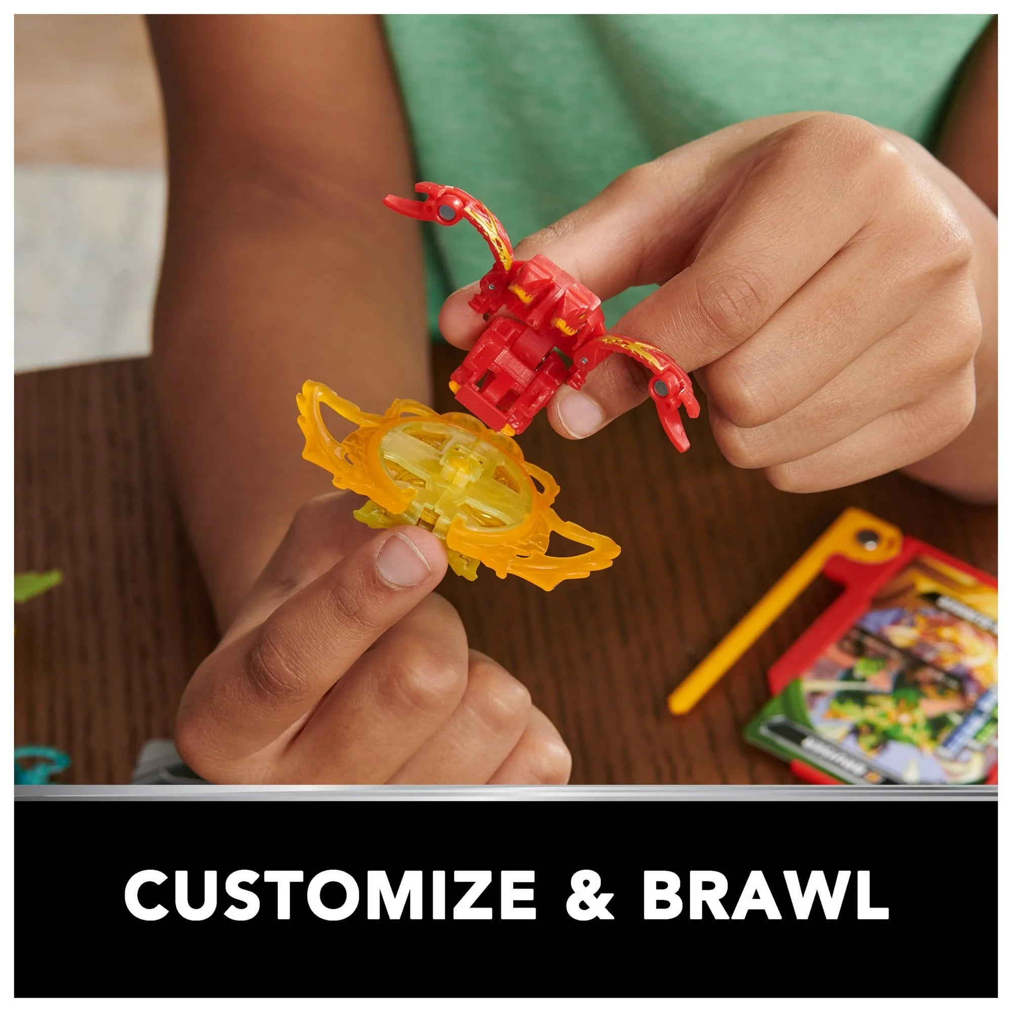 Bakugan Starter 3-Pack, Special Attack Bruiser, Mantid and Titanium Trox, Customizable Spinning Action Figures and Trading Cards, Kids Toys for Boys and Girls 6 and up |  WTWL867XA