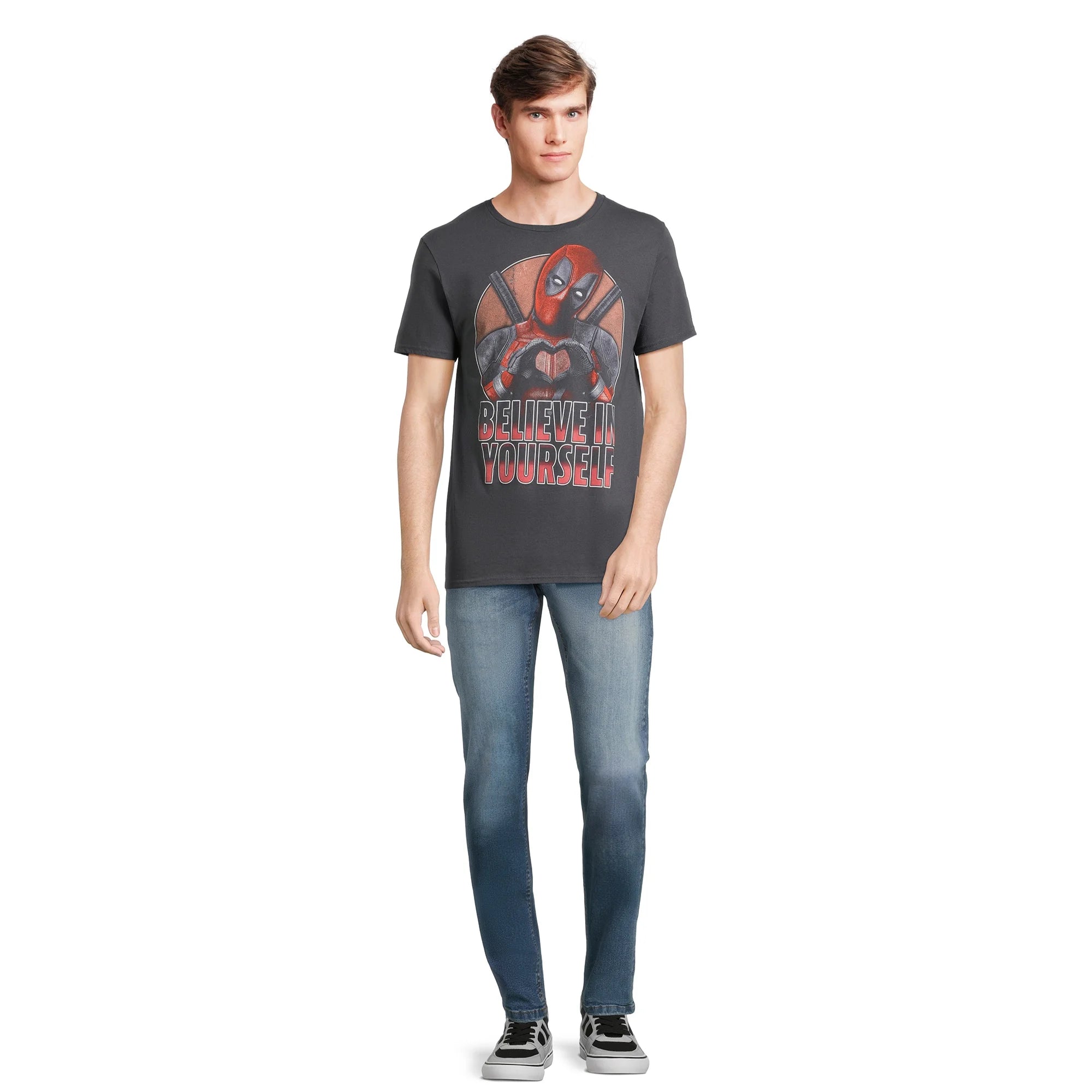 Deadpool Men's Believe in Yourself Graphic Tee, Sizes S-3XL | WTWL920XA