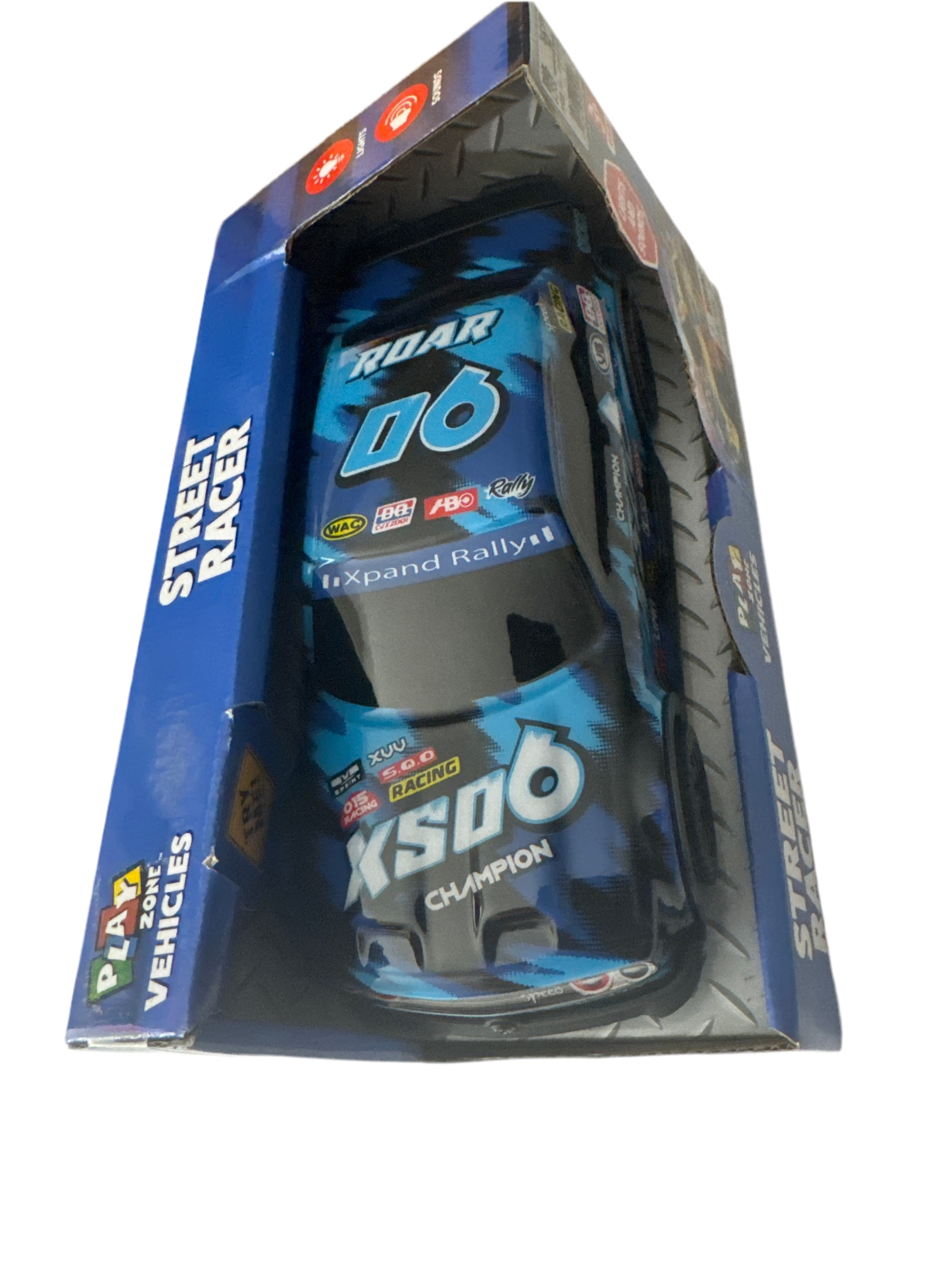 Play Zone Vehicles Street Racer Toy Car, Lights and Sounds (Ages 3+) | BTGT1XA