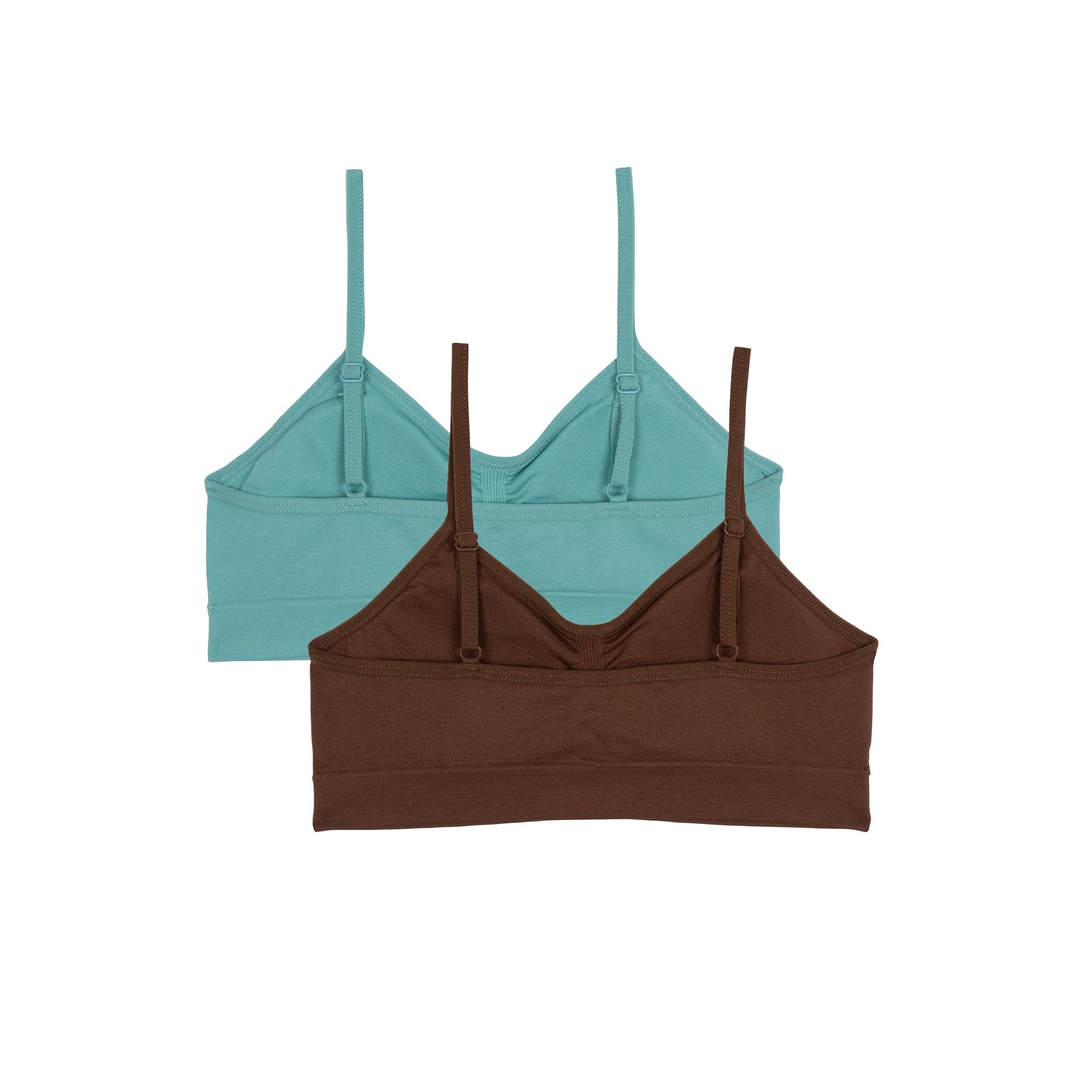 Wonder Nation Girls' Seamless Ruched Recycled Bra, 2-Pack | WTWL1086XA
