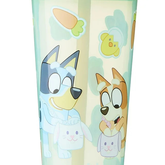 Bluey Easter Super Sipper Tumbler, Durable Plastic Kids Straw Tumbler with Sculpted Character Head, 18oz  | WTWL903XA