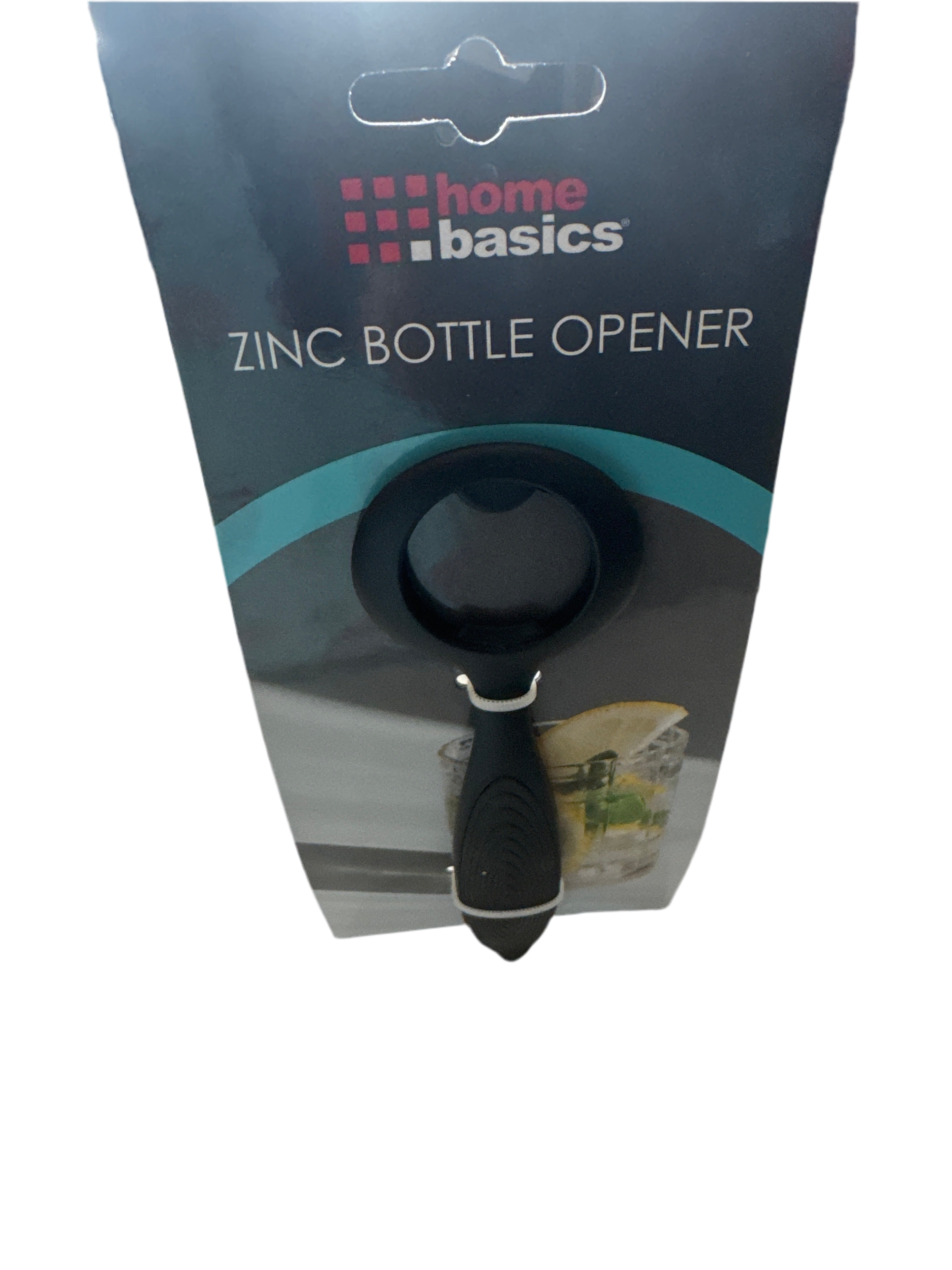 Home Basics Heavy Duty Zinc Bottle Opener, Black | BTGT46XA