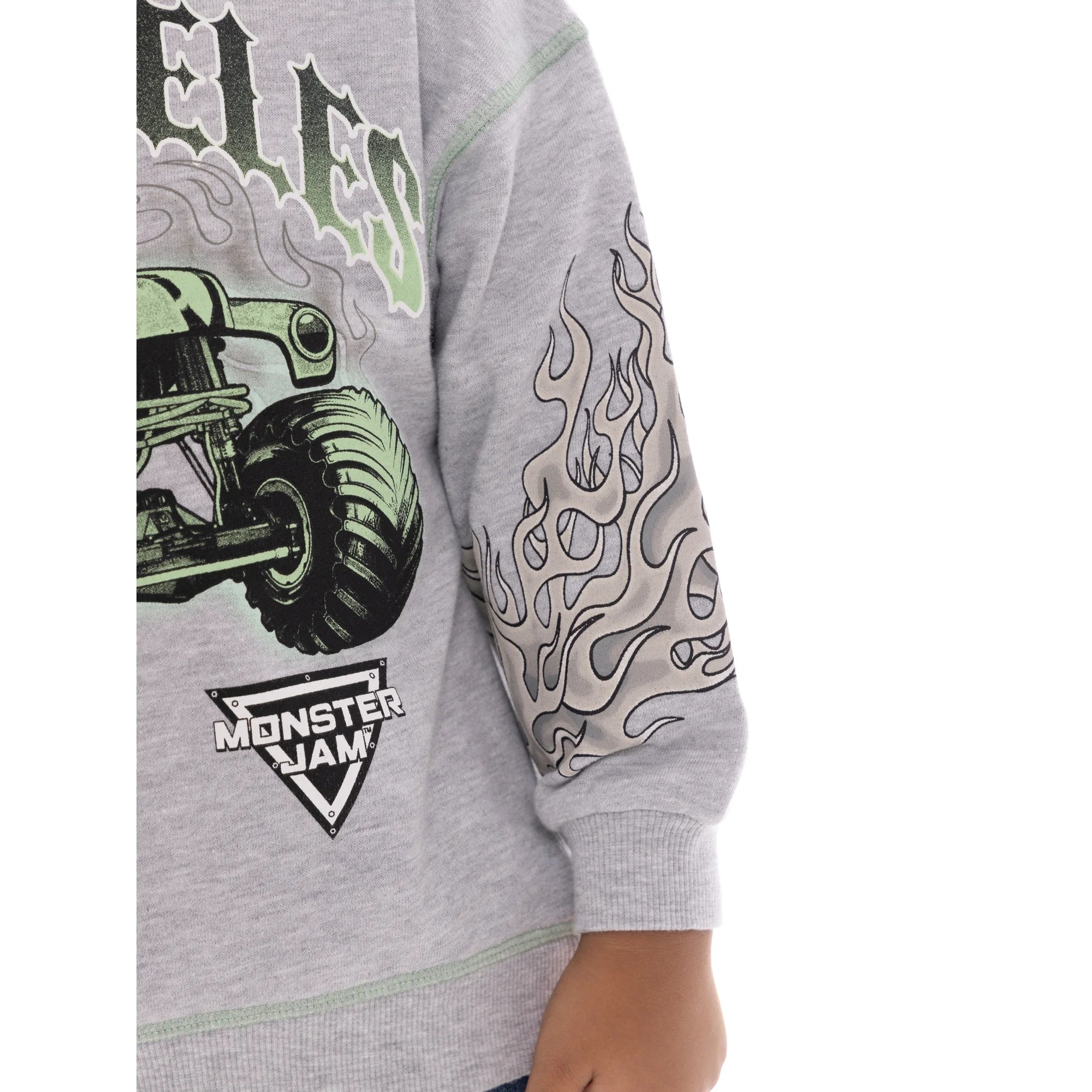 Monster Jam Toddler Boys Graphic Crewneck Sweatshirt, Sizes 12 Months-5T | WTWL729XA