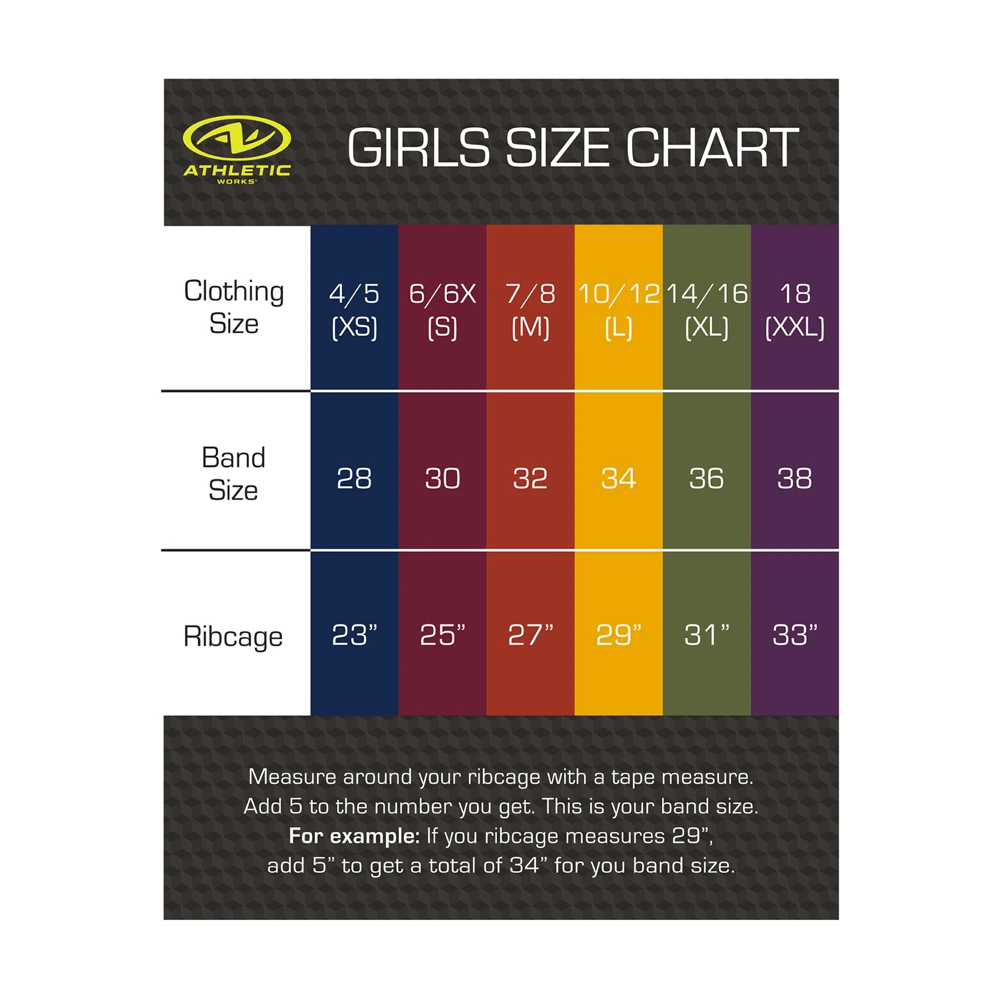 Athletic Works Girls Sports Bra, 2 Pack | WTWL1091XA