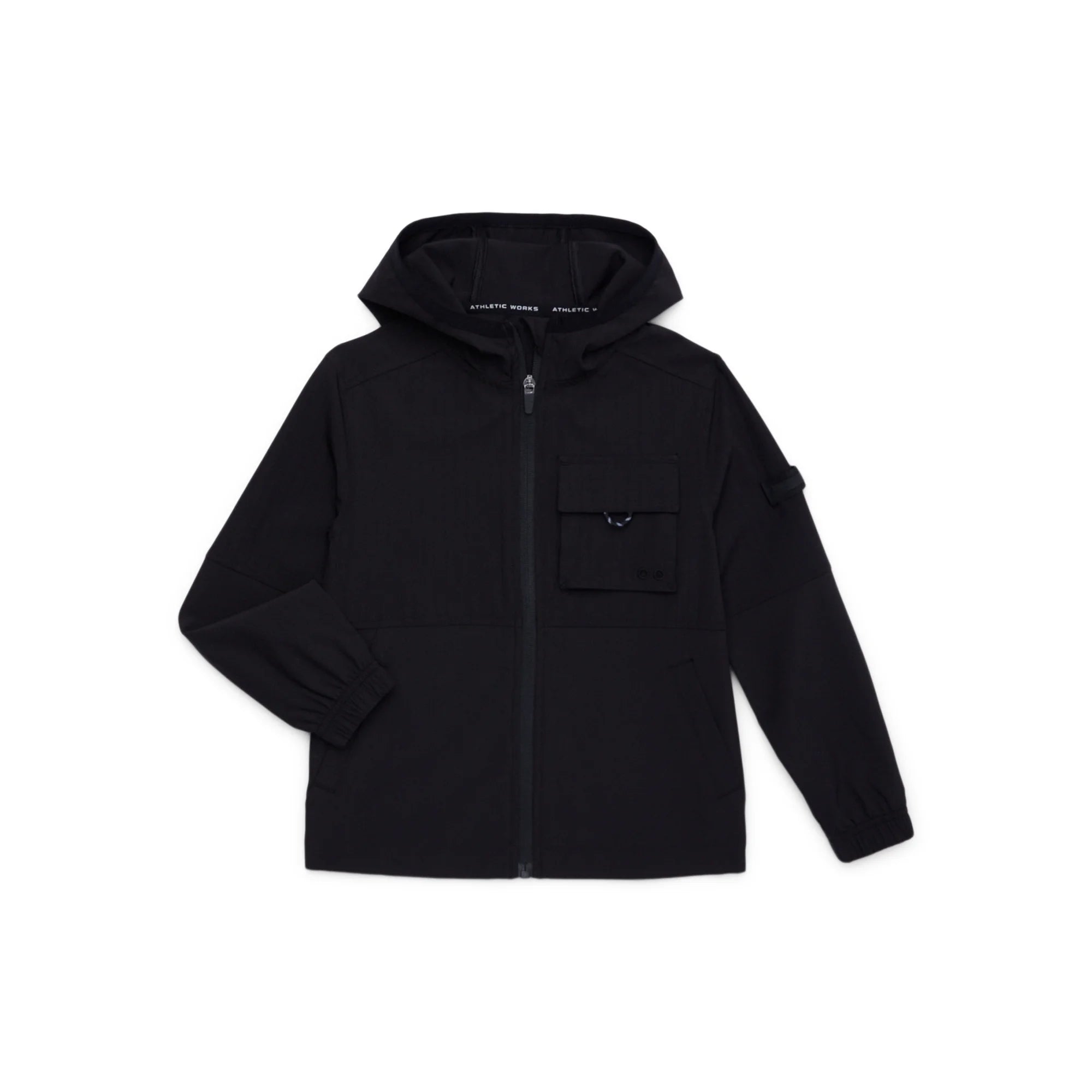Athletic Works Boys Hooded Outdoor Jacket, Sizes 4-18 |  WTWL982XA
