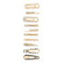 Time and Tru Women's Hair Clip, 10-Pack, Grey Blush |  WTWL862XA