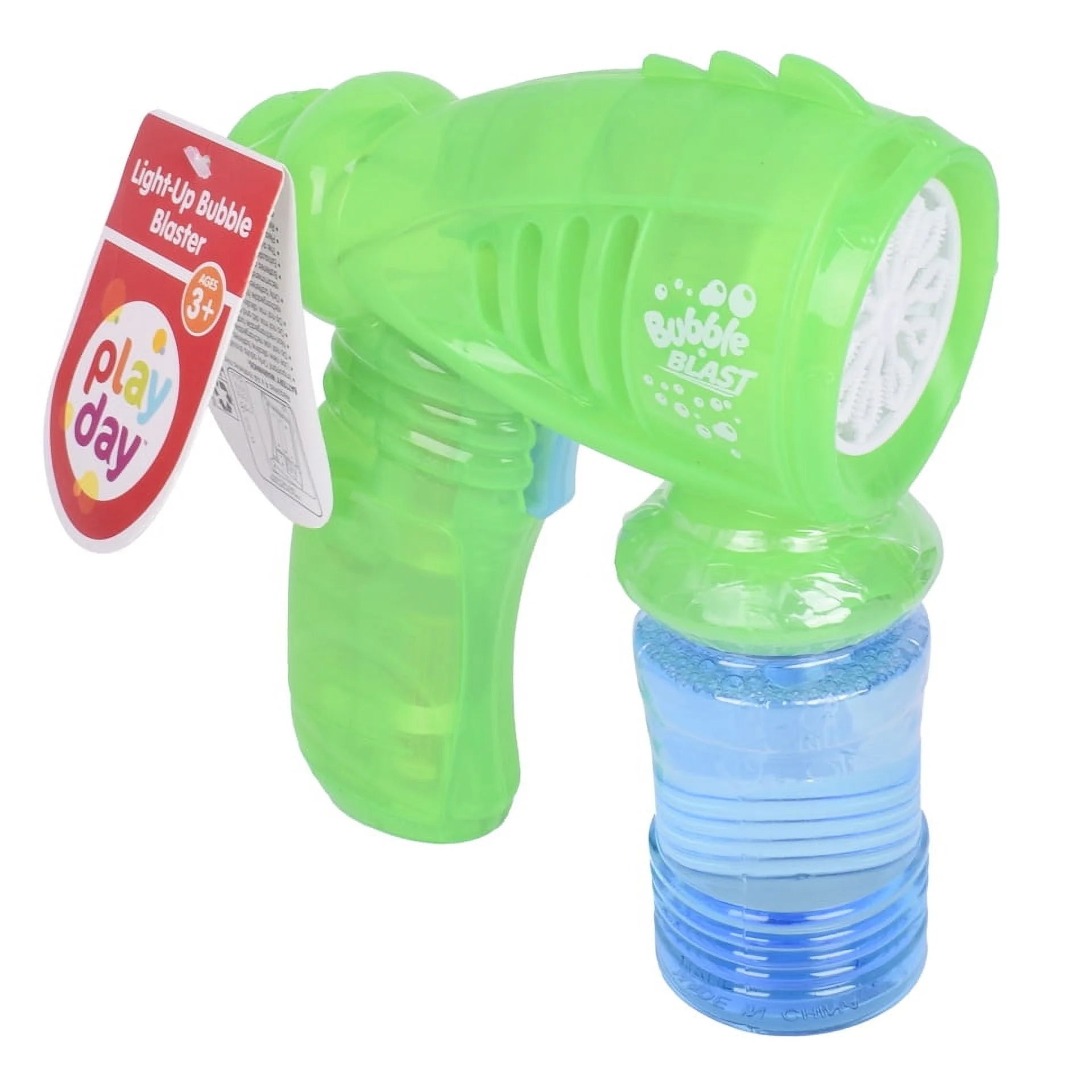 Play Day - Light up Bubble Blaster, Green, Children Ages 3+ |  WTWL1025XA