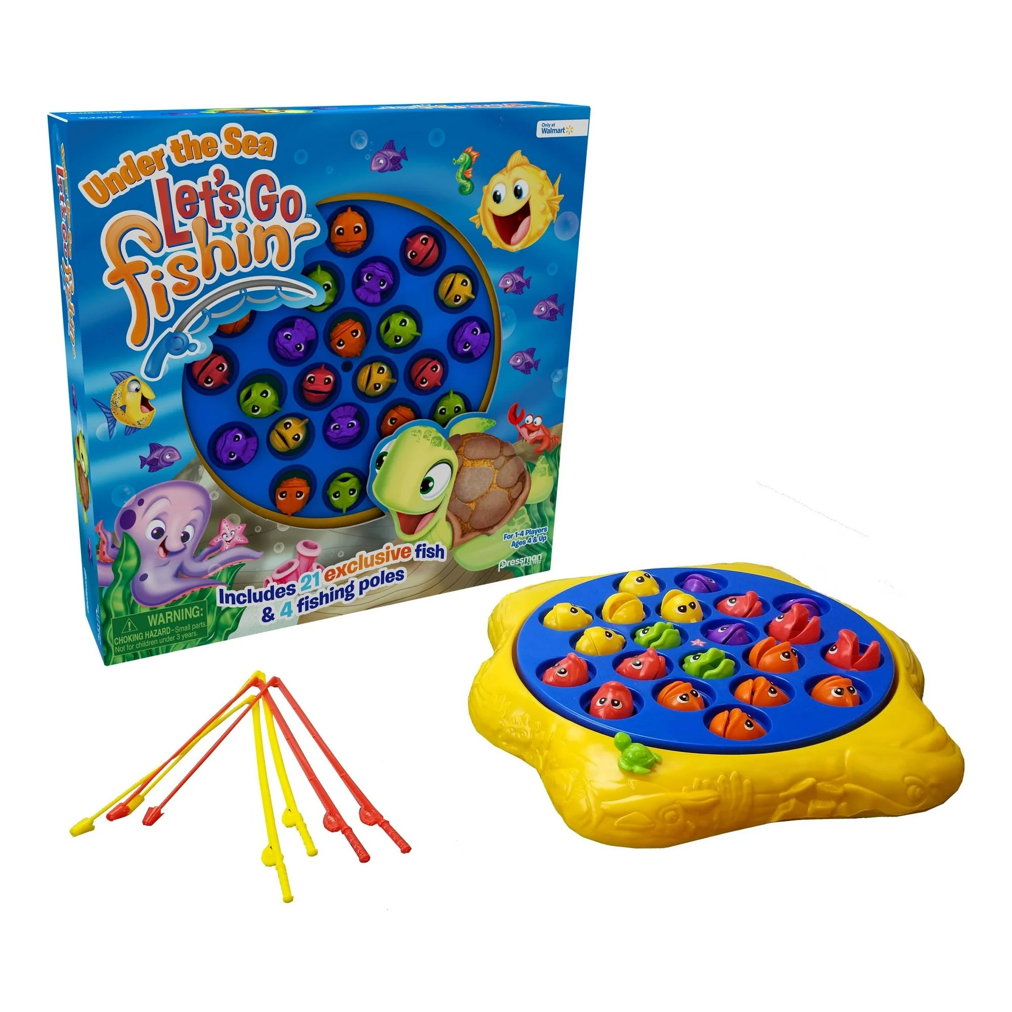 Pressman Let's Go Fishin' - Under The Sea Game for Kids and Families (Ages 4+) | WTWL959XA