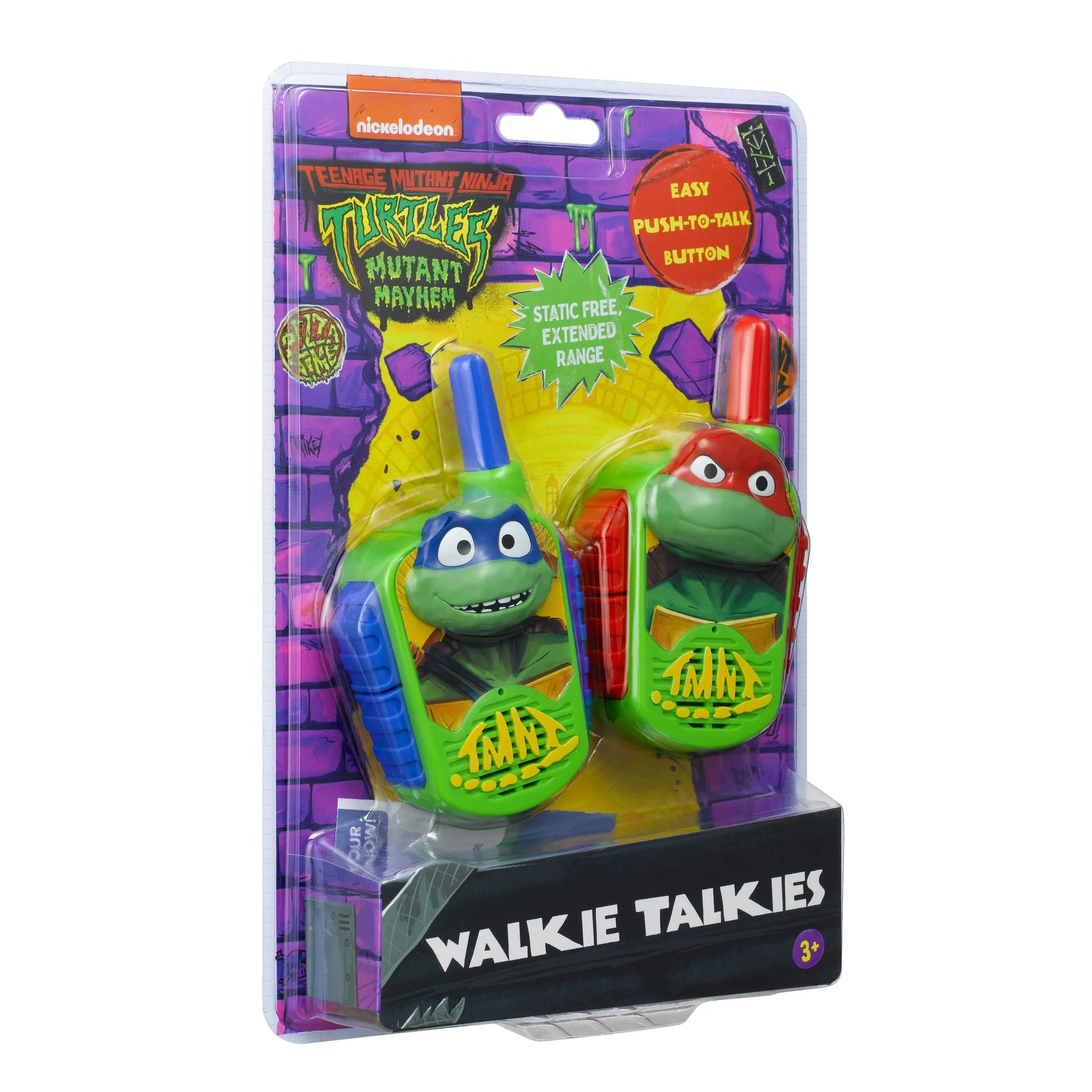 Teenage Mutant Ninja Turtles Extended Range Walkie Talkies - Action Figures Children Ages 3+  |  WTWL1106XA